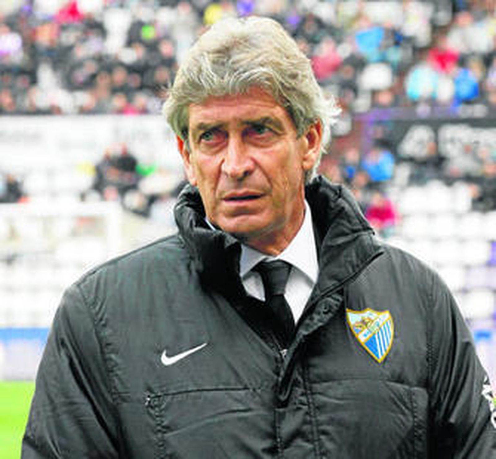 Manuel Pellegrini, en el campo de Zorrilla.