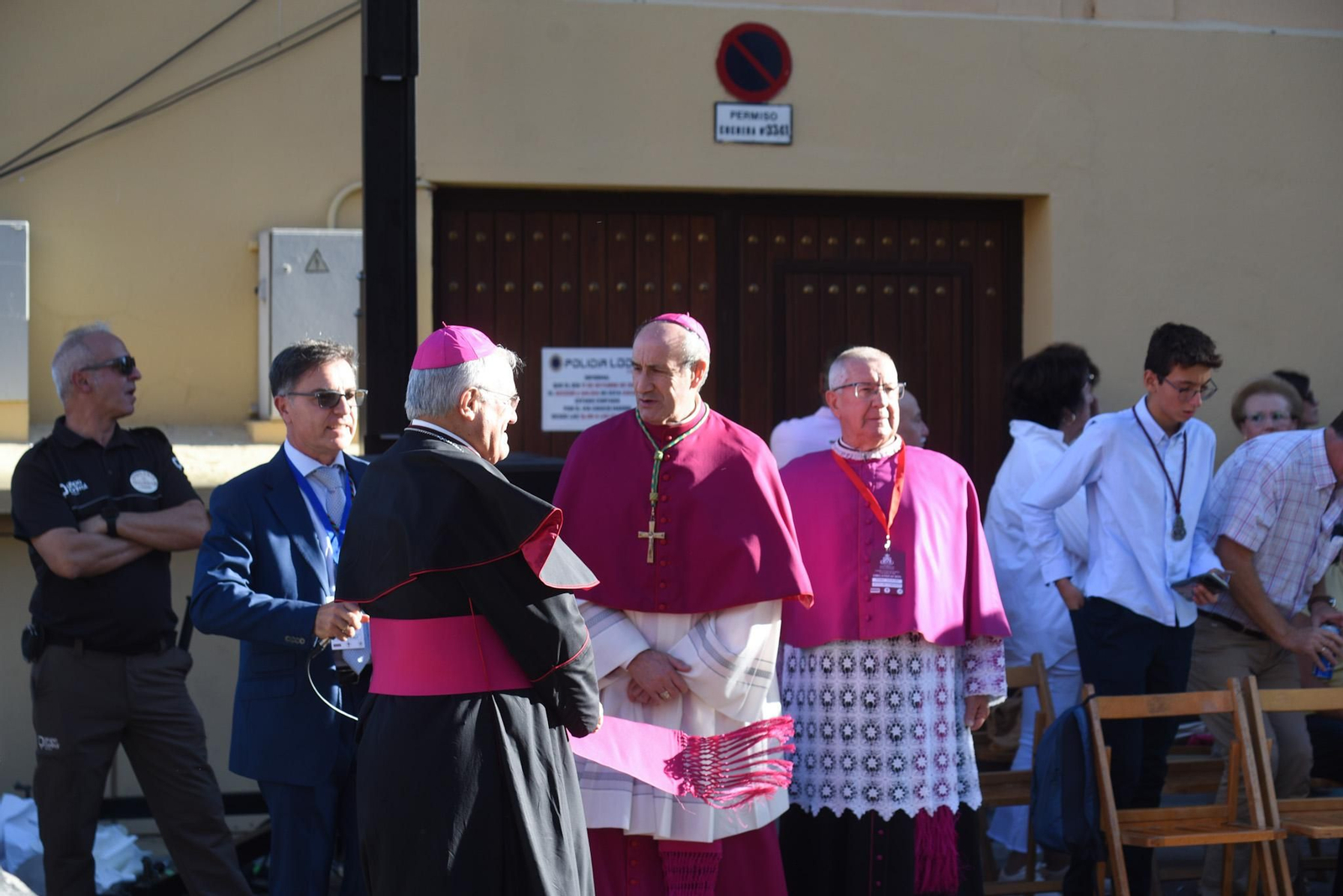 La llegada del Cristo de San Álvaro al Magno Vía Crucis