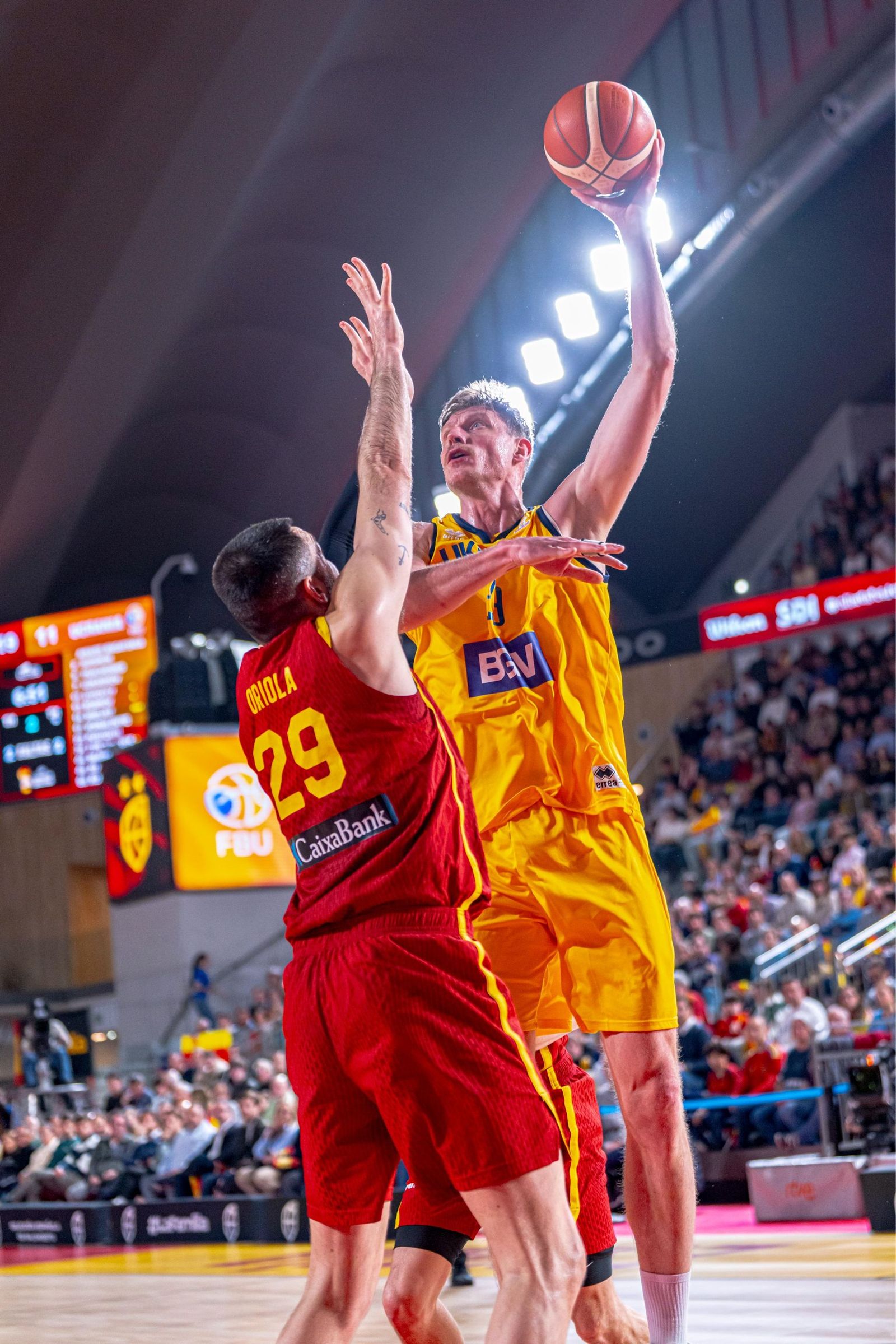 Las mejores fotos del España-Ucrania de baloncesto