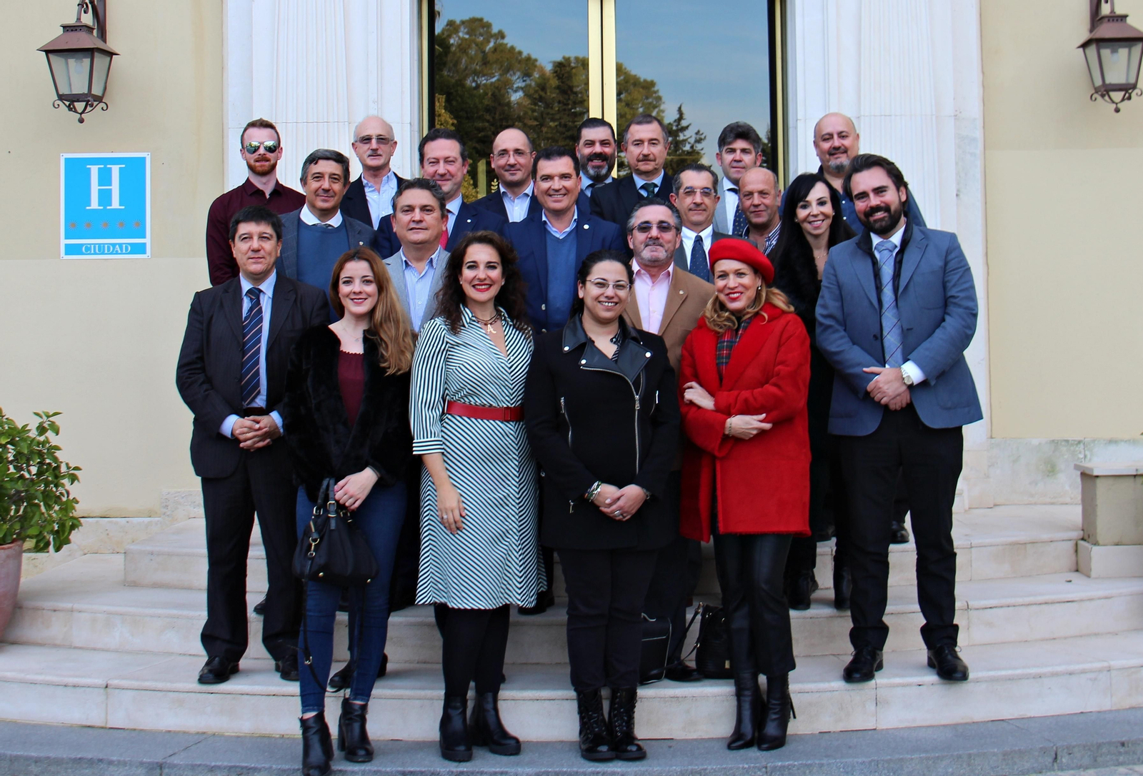 Algunos de los empresarios que serán miembros del futuro Rotary Club Jerez Corporate.