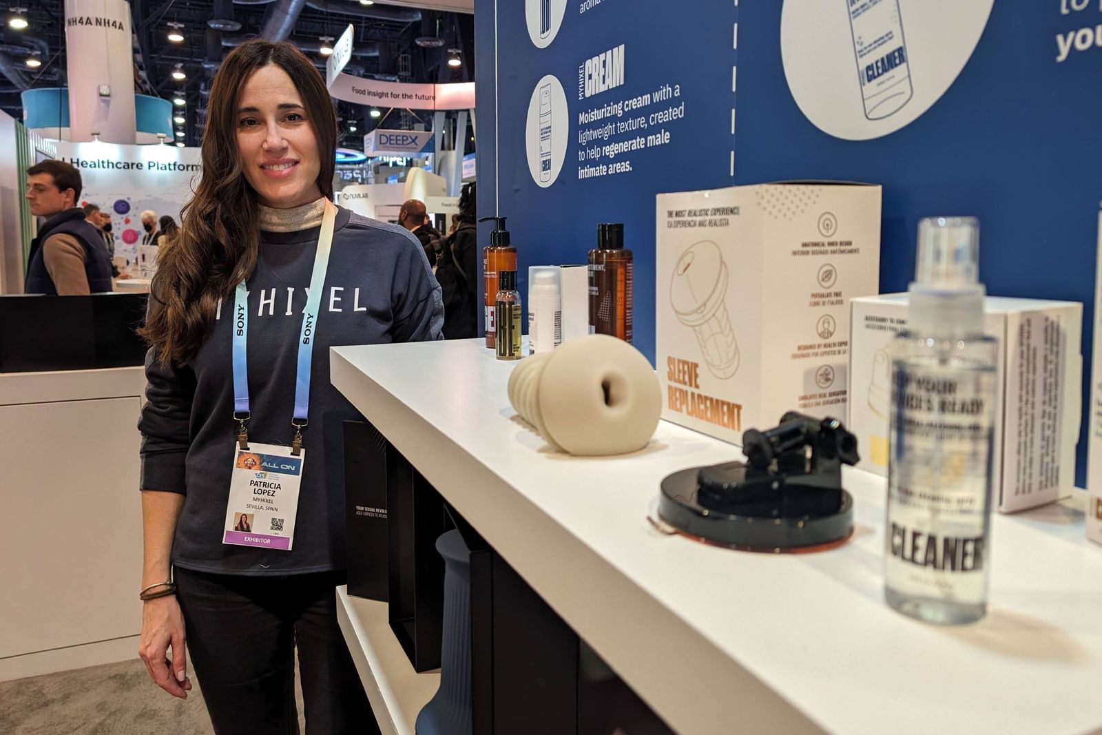 Patricia López, directora ejecutiva de la empresa sevillana Myhixel, en CES 2024.