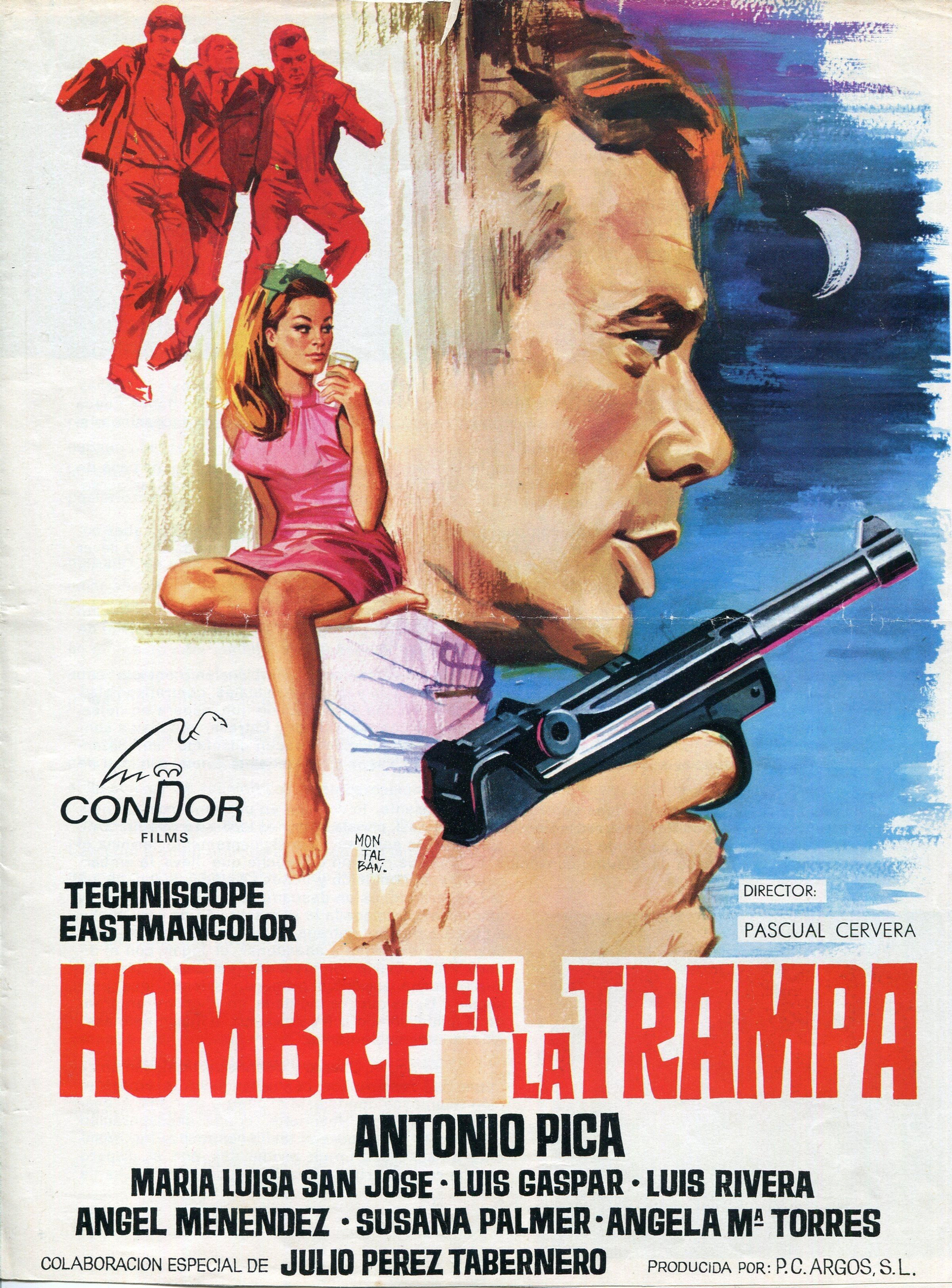 Cartel de la película Hombre en la trampa.