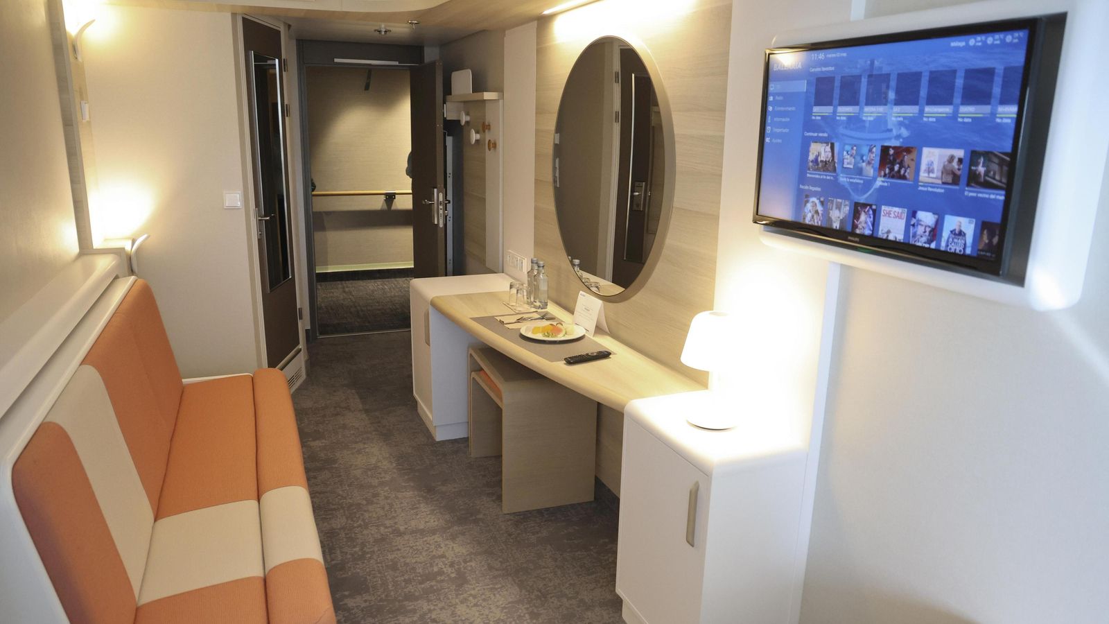 Interior del ferry.