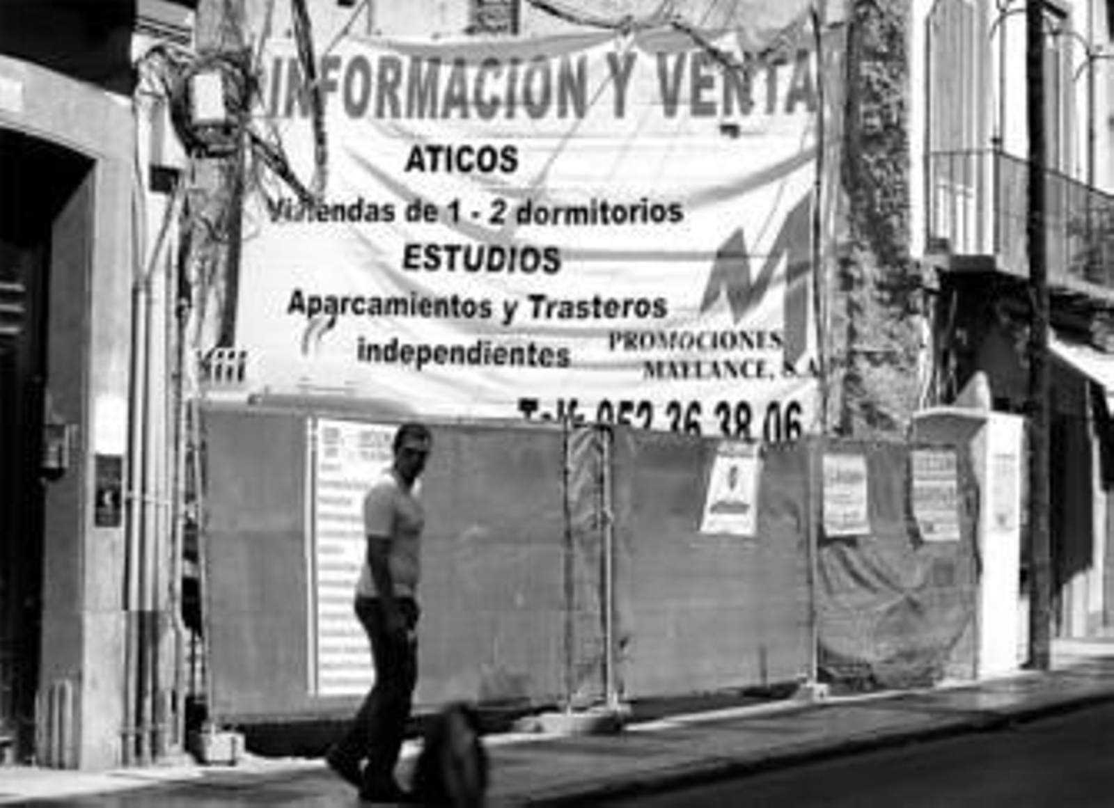 Imagen de una promoción inmobiliaria en el centro de la capital.