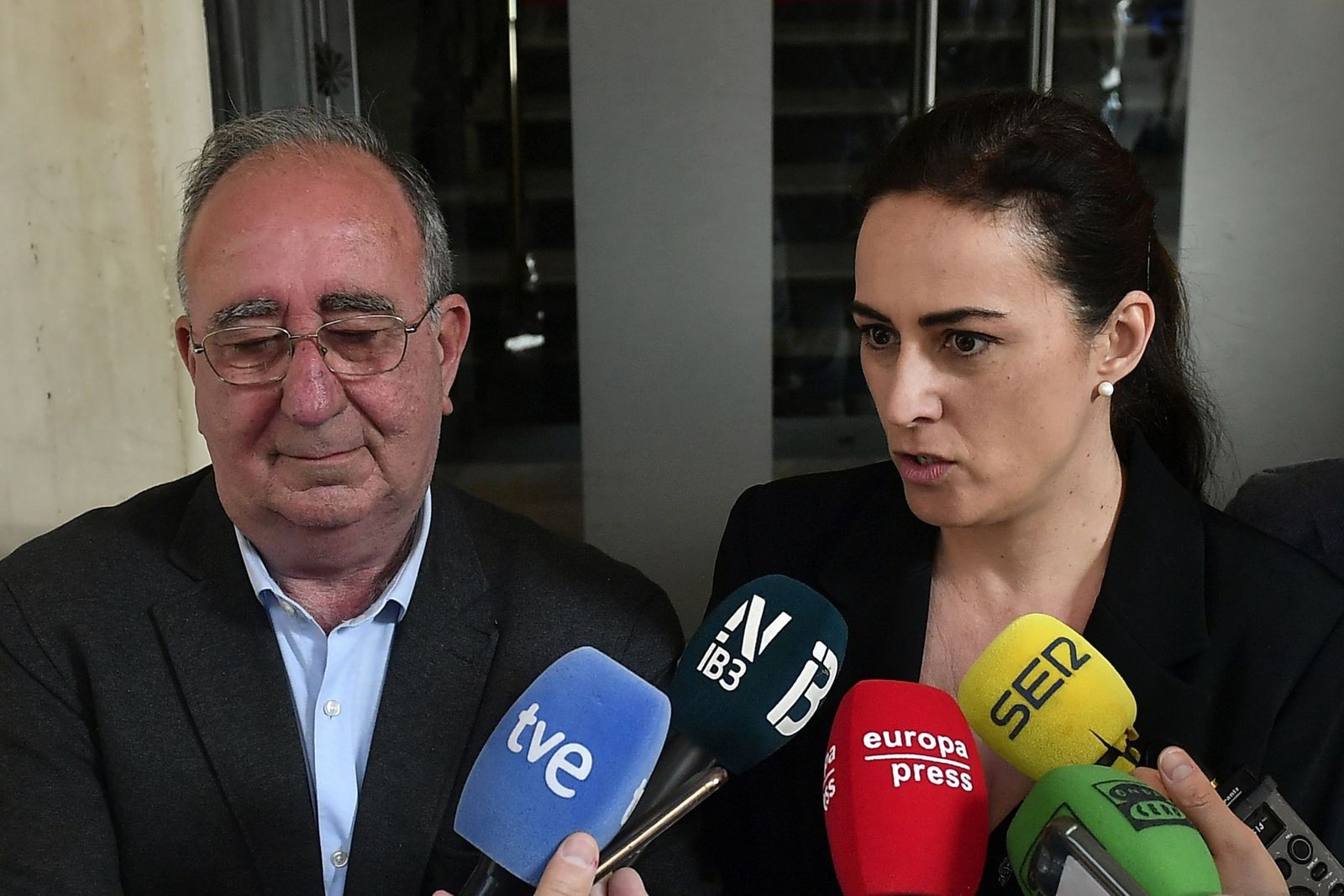 Sergio Rodríguez e Idoia Ribas, tras presentar su dimisión