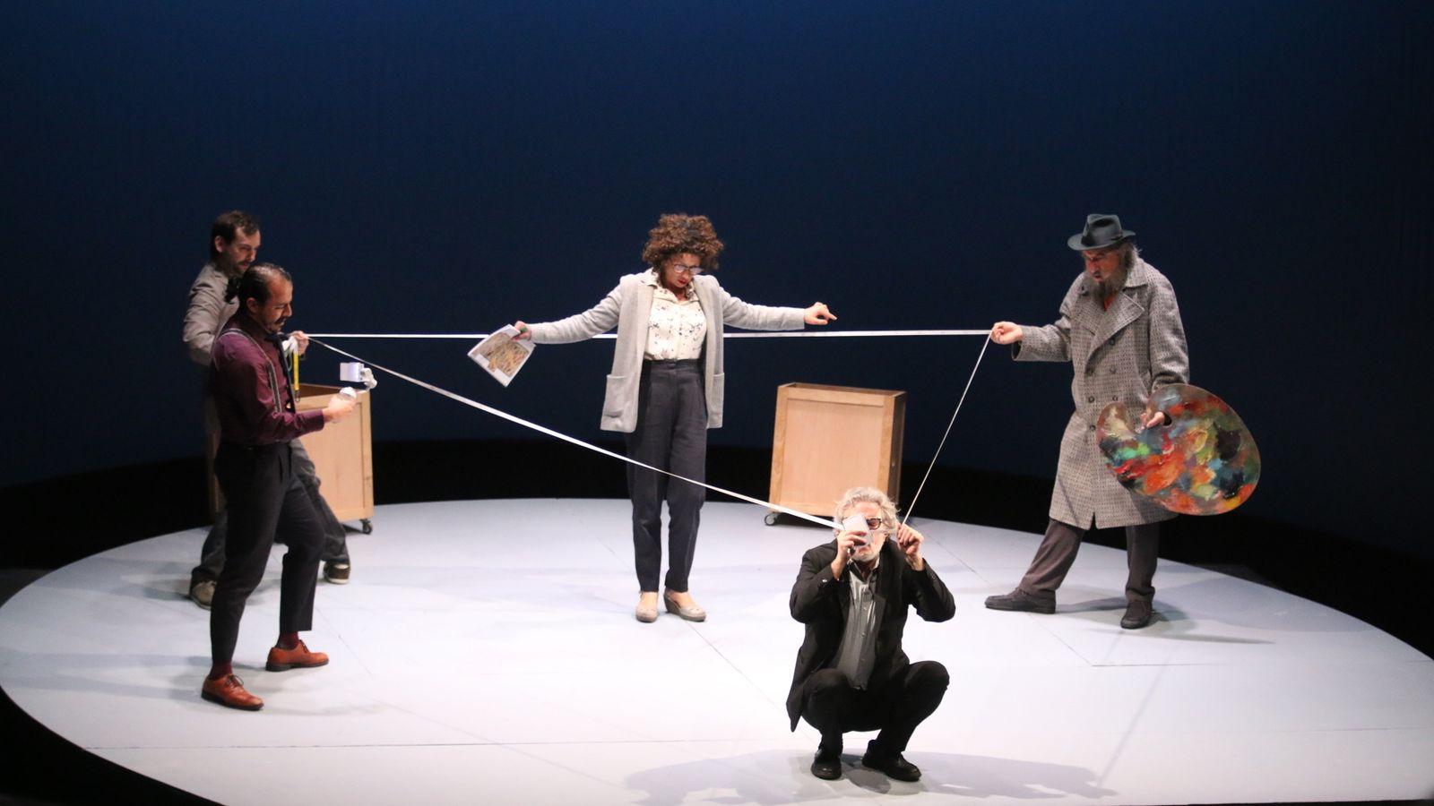 Los distintos elementos conformaron el escenario.