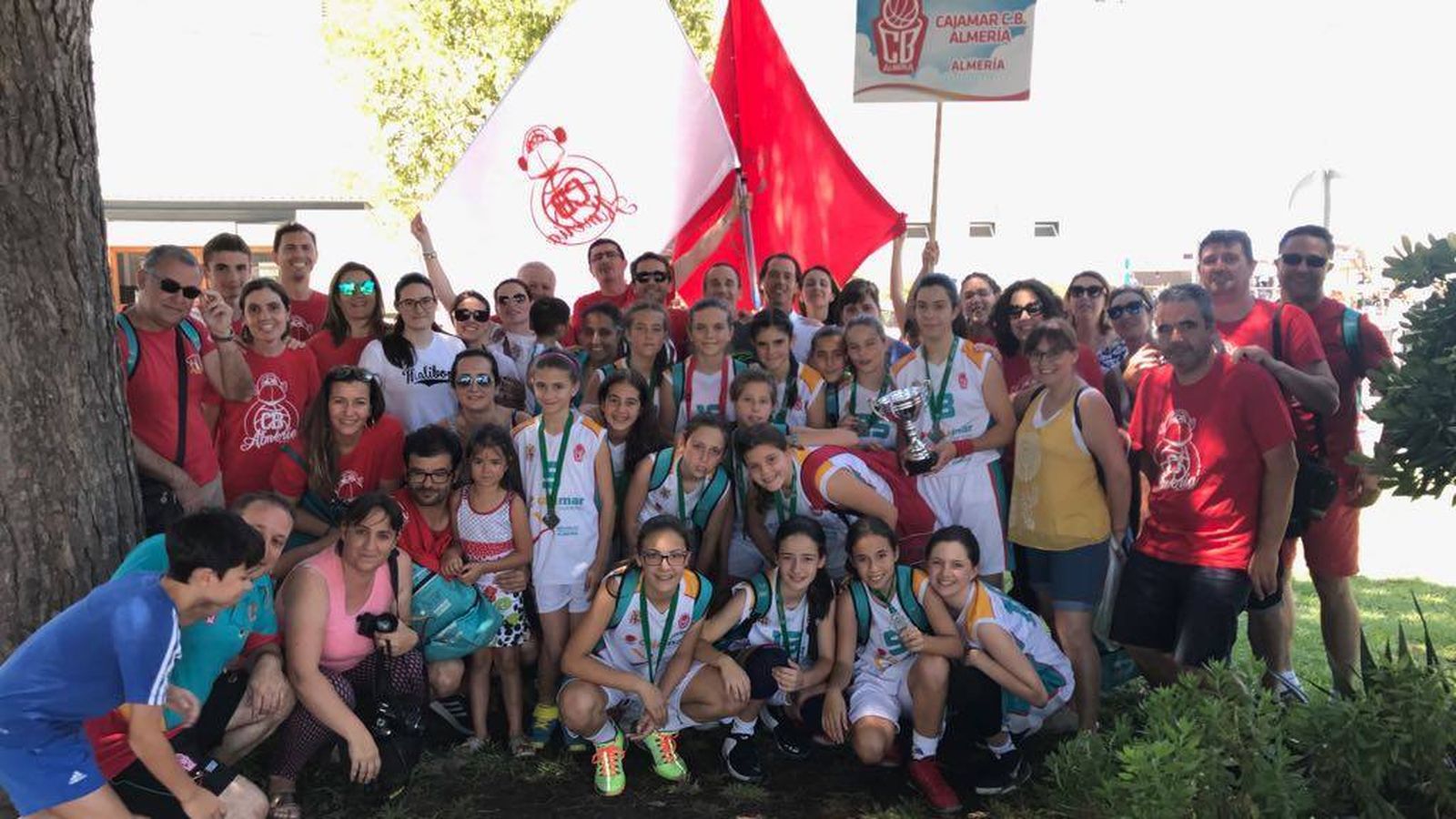 Equipo alevín de minibasket del CB Almería subcampeón de Andalucía