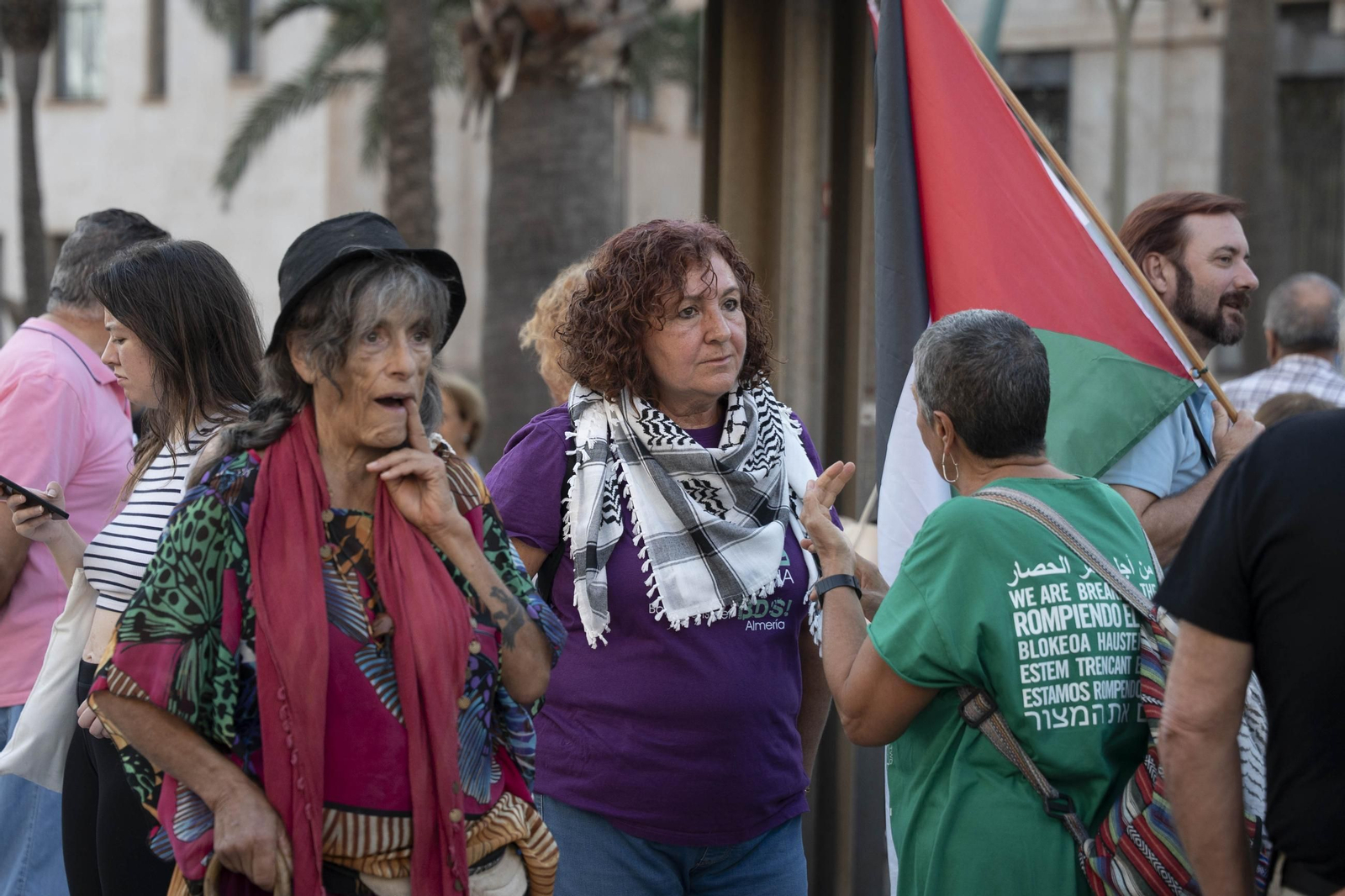 Manifestación convocada por la Plataforma Almería por Palestina