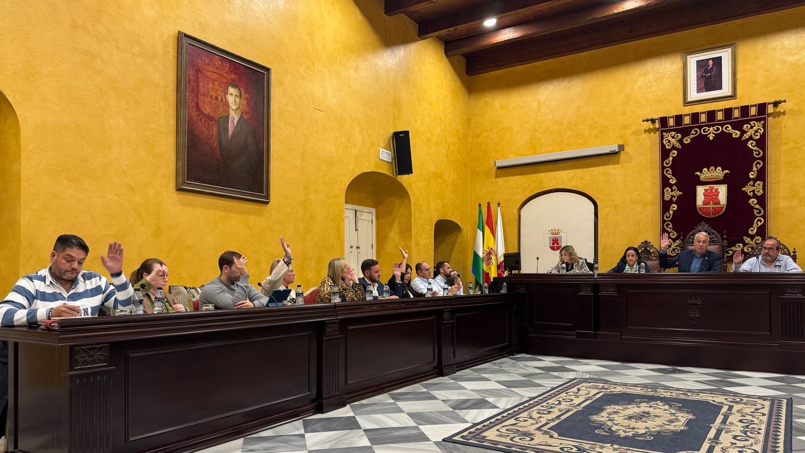 El Pleno municipal de San Roque.