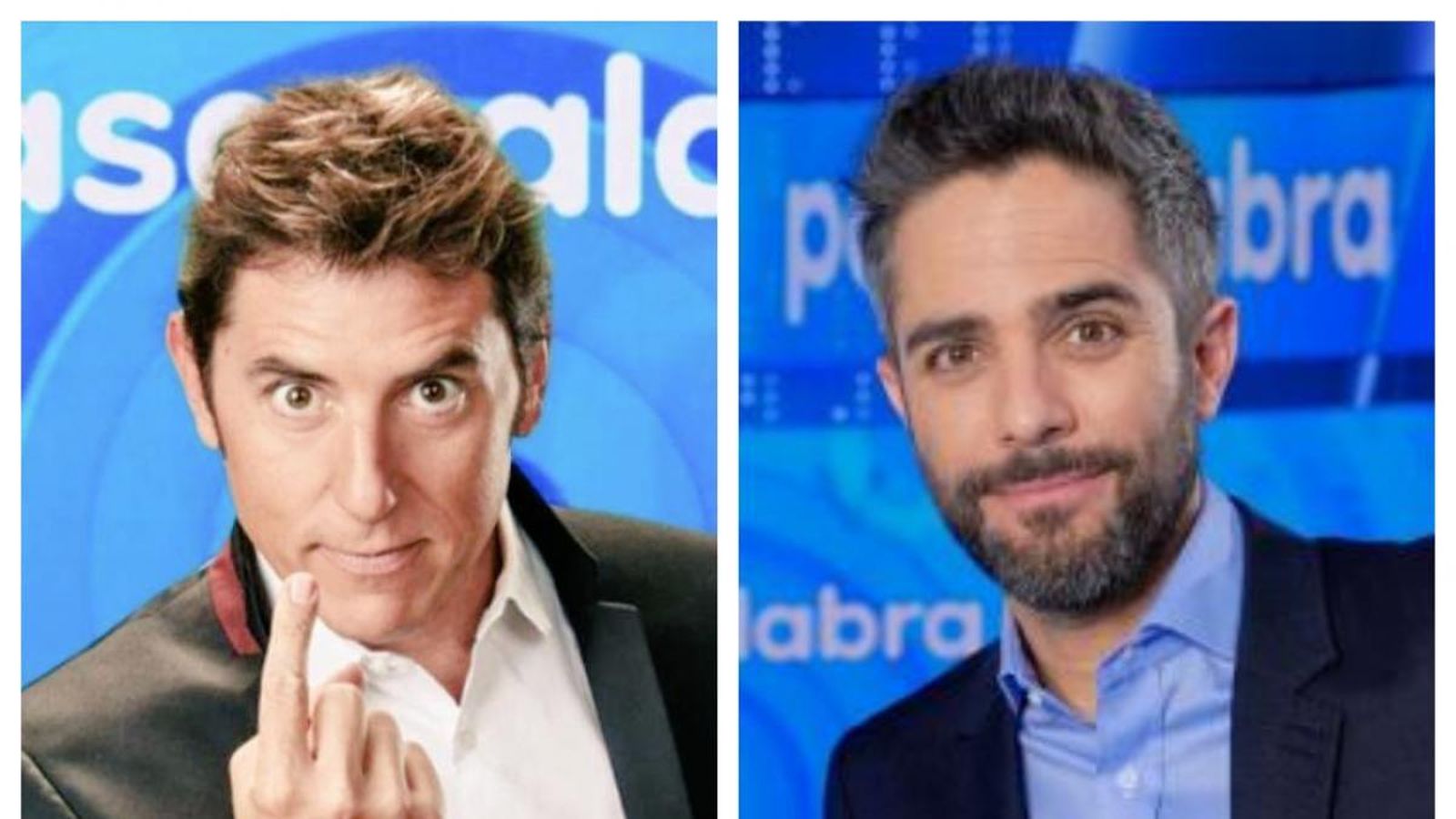 Manel Fuentes (i.) y Roberto Leal.