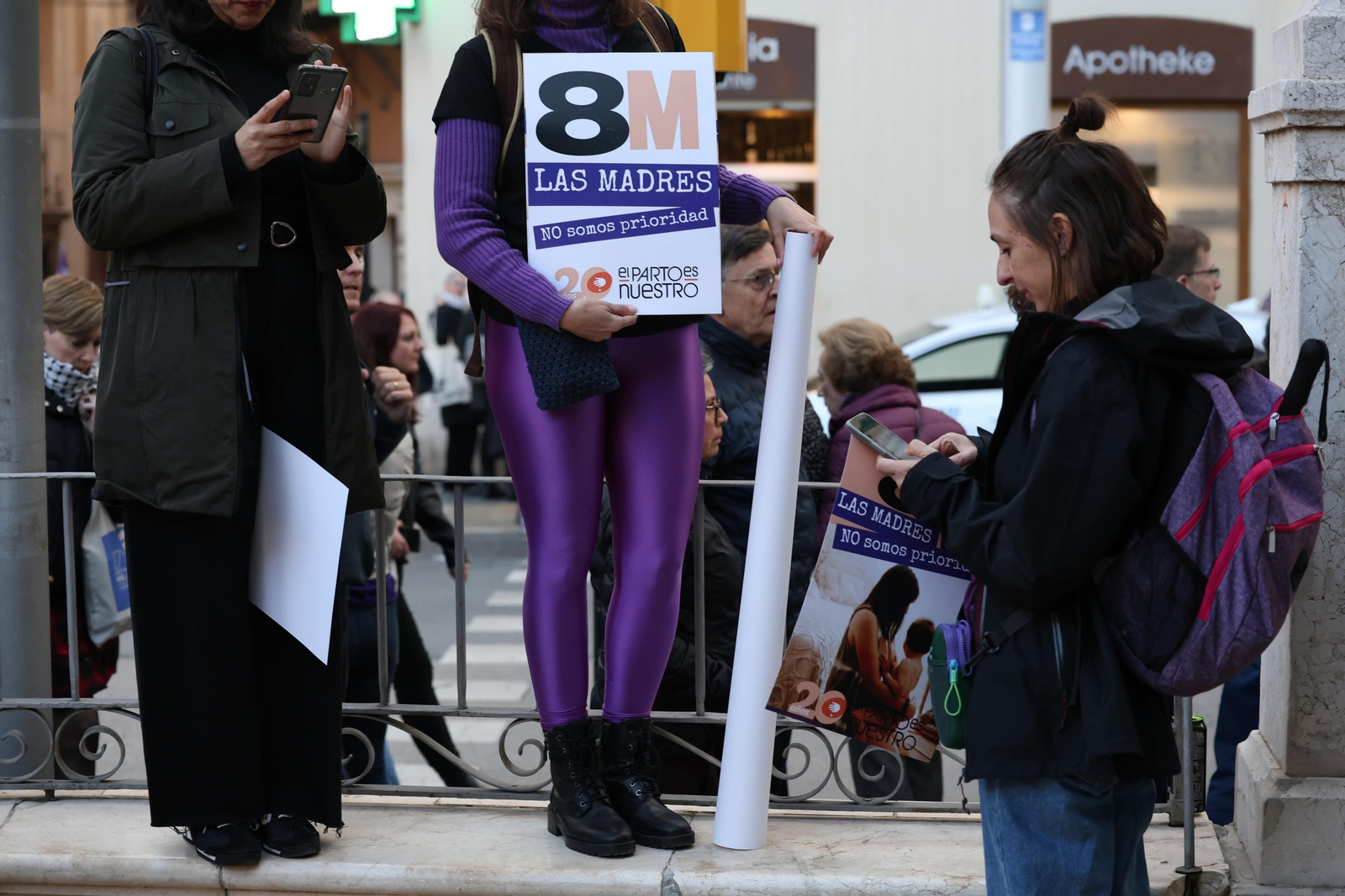 La manifestación del 8-M en Málaga, en fotos