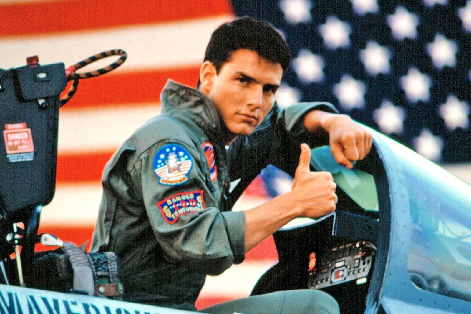 Un joven Tom Cruise, en una escena de 'Top Gun'.