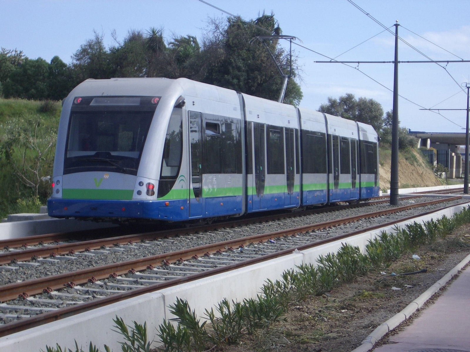 El tranvía de Vélez-Málaga, en una imagen de archivo.