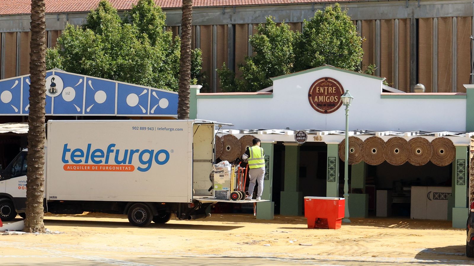 Preparativos en la Feria del Caballo 2024 de Jerez