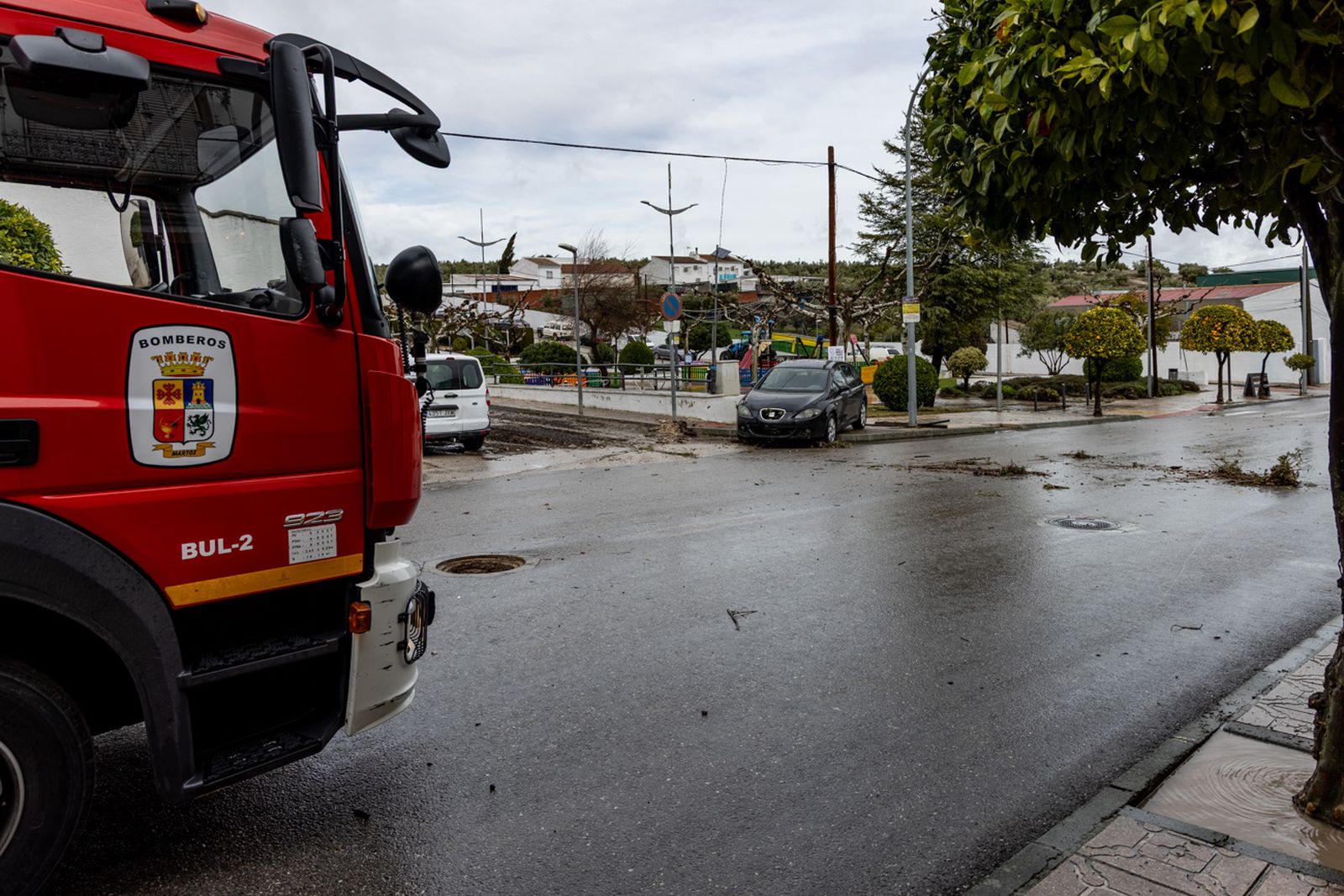 Así queda Monte Lope Álvarez después de la tromba de agua caída