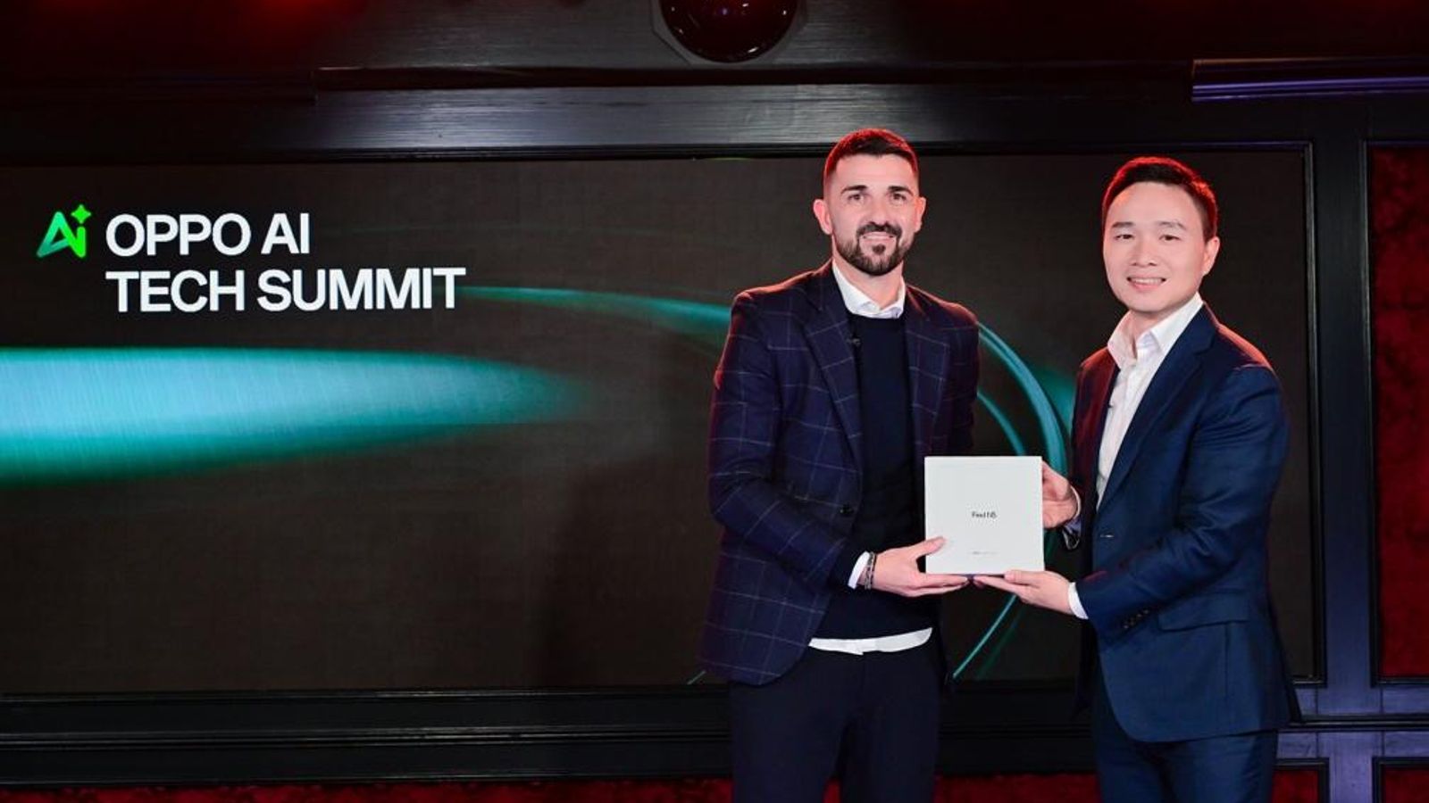 David Villa durante el Oppo IA Tech Summit