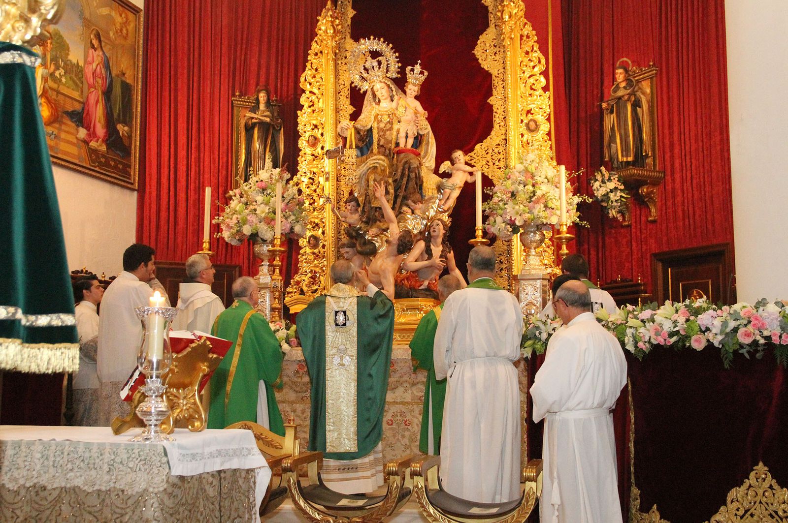 Imágenes de la bendición de la Virgen del Carmen