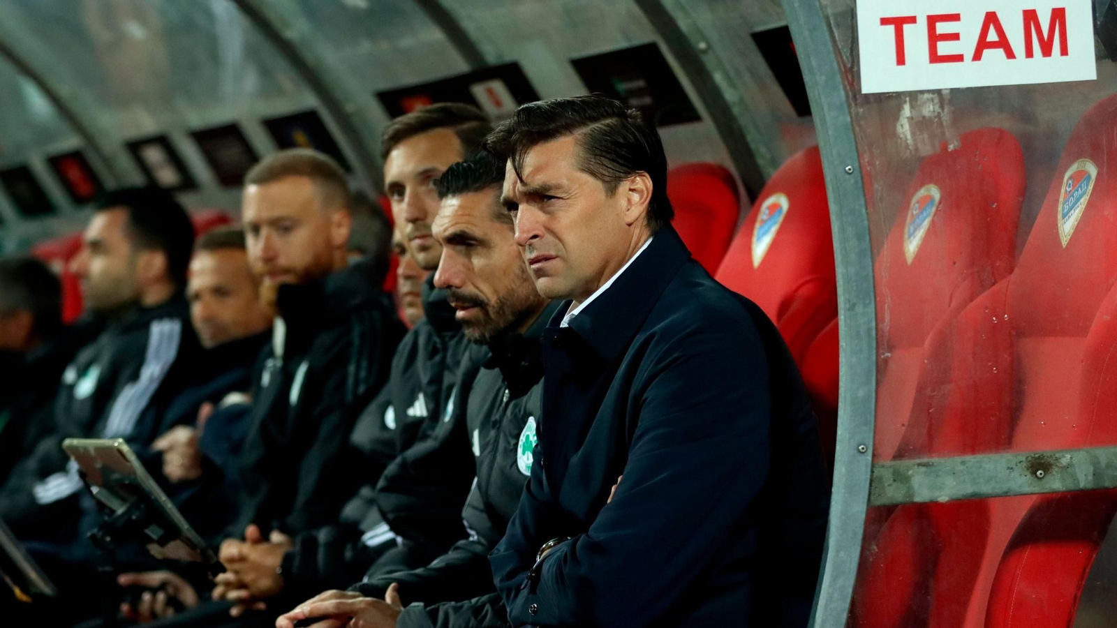Diego Alonso, durante el Borac Banja Luka-Panathinaikos de Conference League.