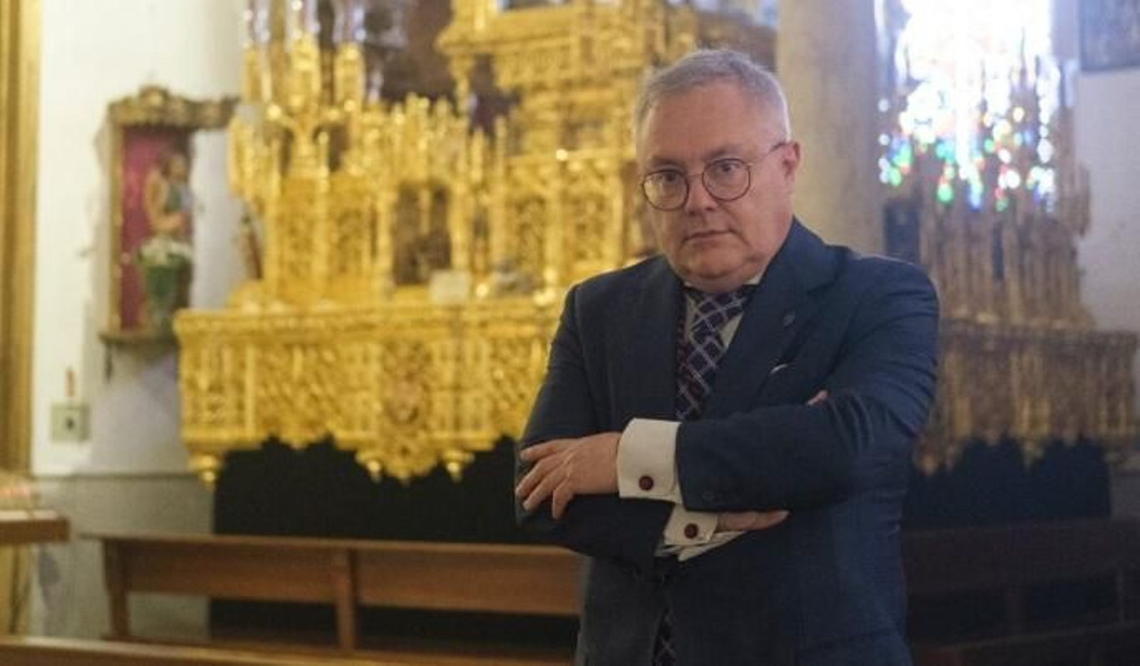 El cofrade Fermín Vázquez