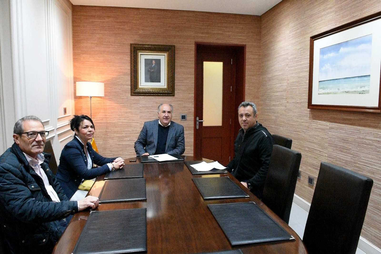 La reunión que mantuvo Landaluce con los miembros del comité de empresa de Supersol