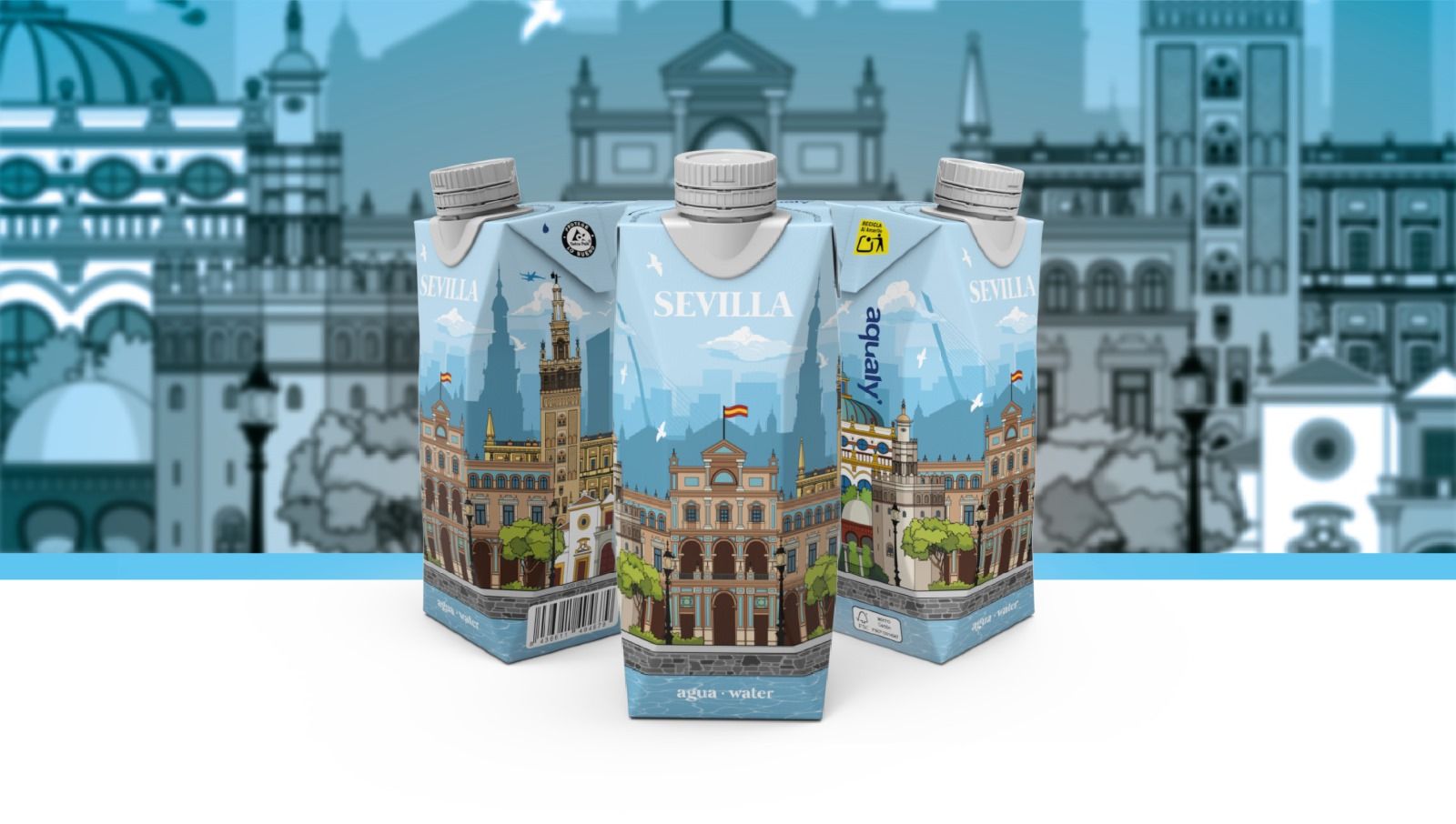 Sevilla en varios envases