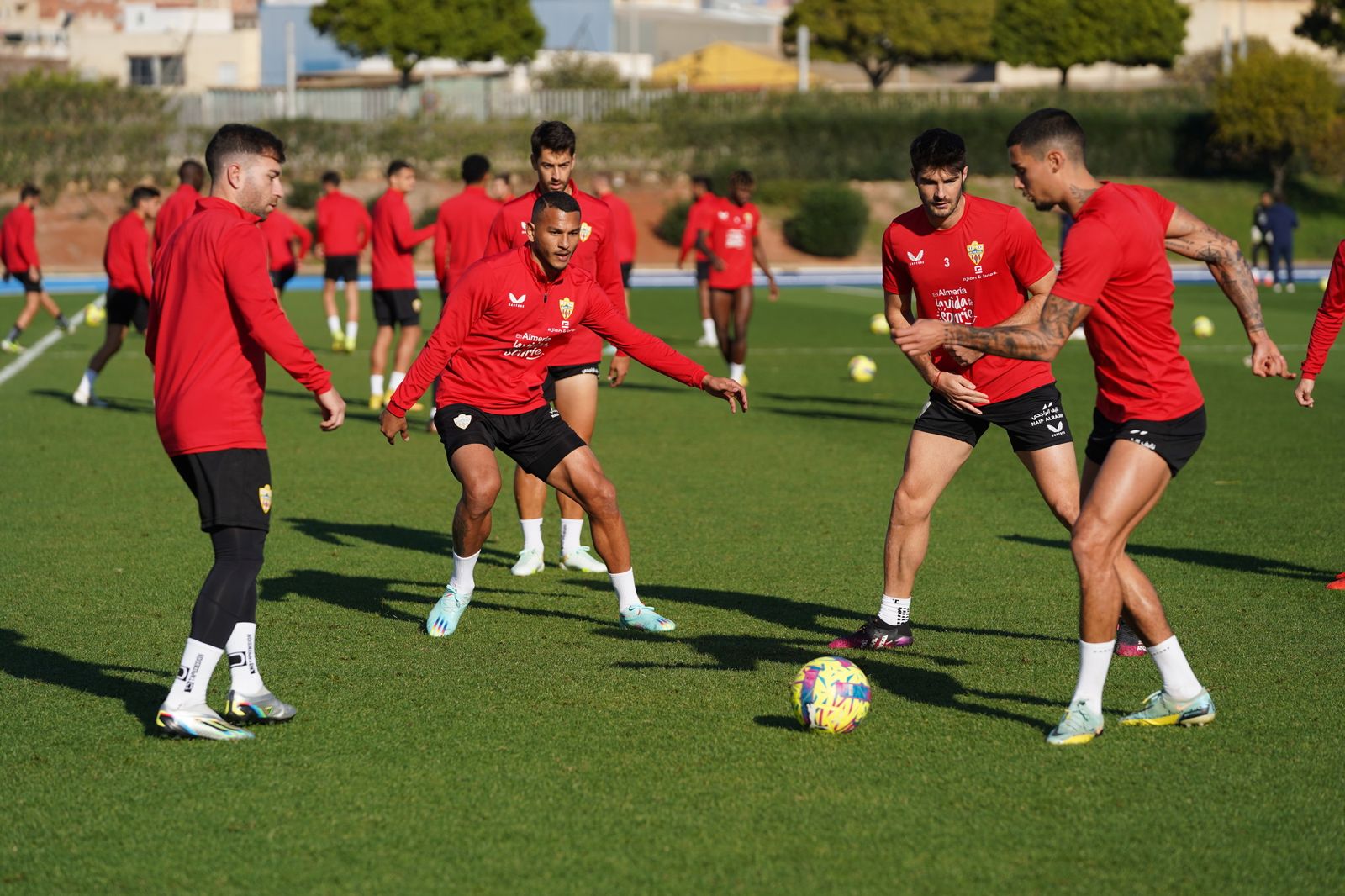 Así ha sido el entrenamiento del Almería este miércoles
