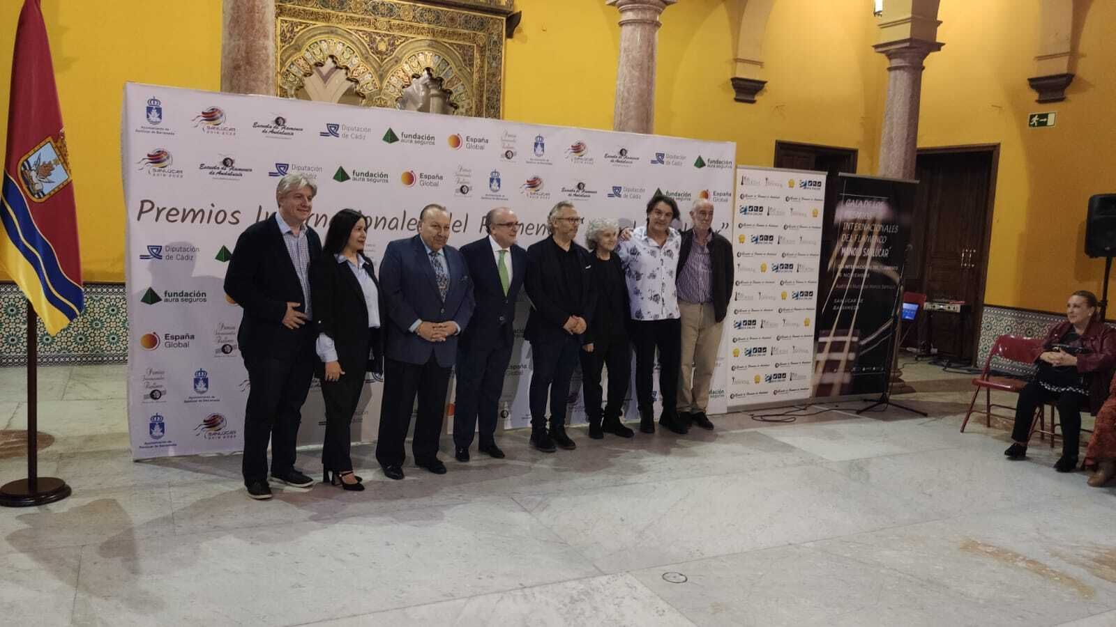 Los galardonados de los premios de Sanlúcar.