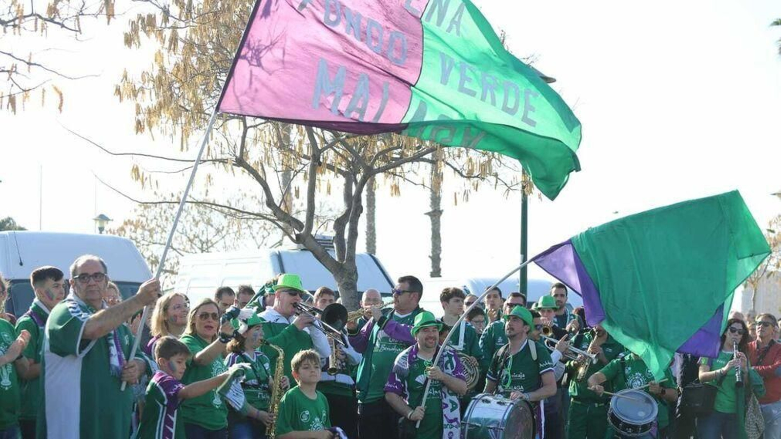 La afición recibe al Unicaja en la final de la Copa del Rey de 2020. La afición recibe al Unicaja en la final de la Copa del Rey de 2020.