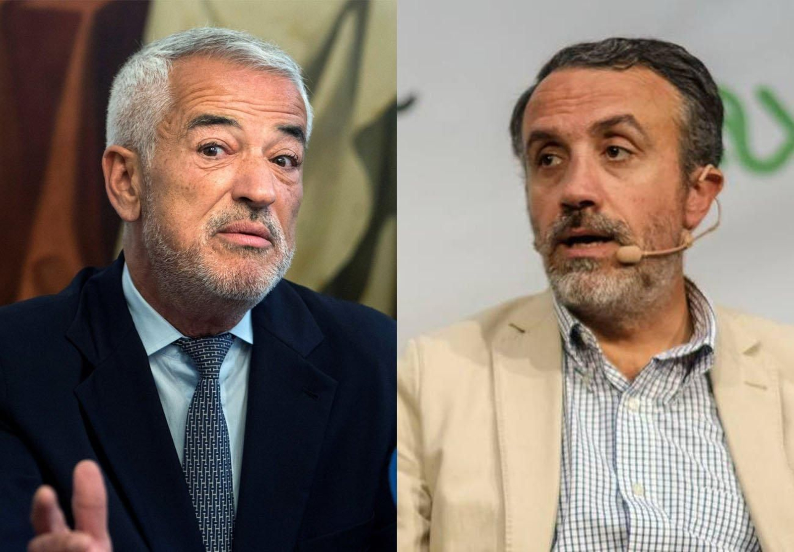 El condenado, Luis Pineda Salido (izquierda), y la víctima, el periodista Carlos Fernández Guerra.