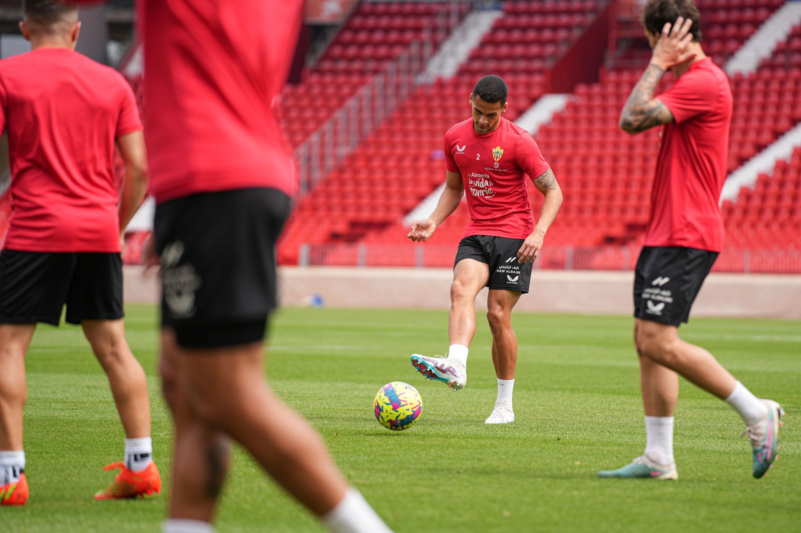 Así ha sido el entrenamiento del Almería este viernes