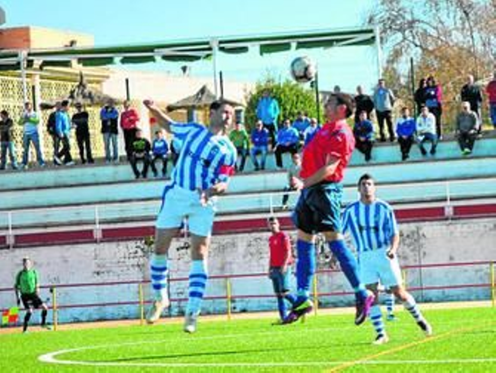El Zarza, durante el encuentro que jugó hace dos jornadas en su visita al Zalamea.