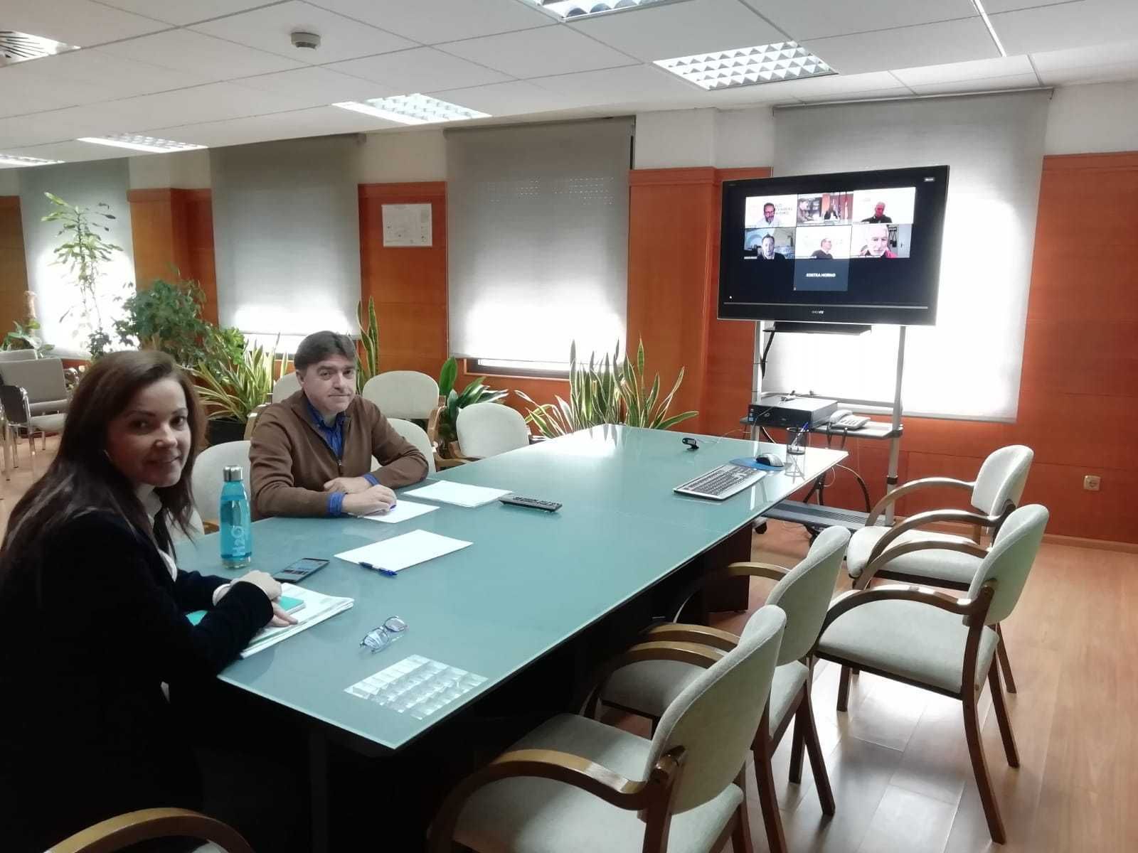 María Ángeles Muriel en una de las reuniones sectoriales.