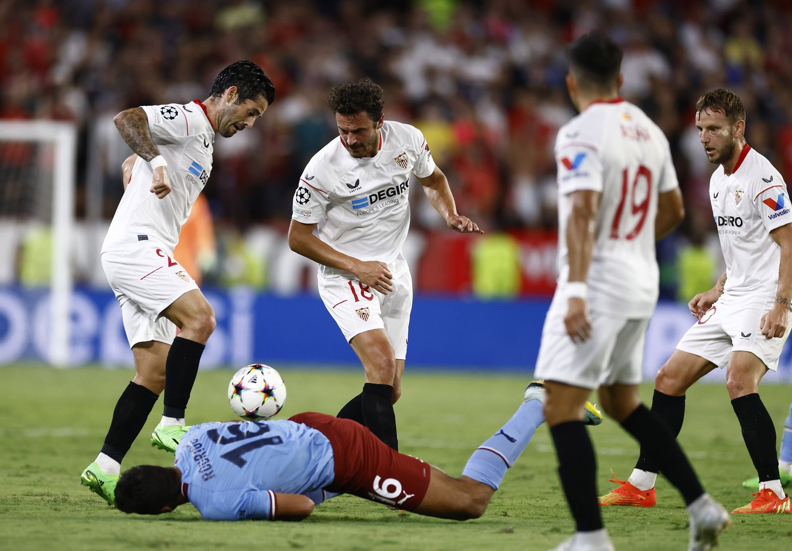 Las imágenes del Sevilla fc- Manchester City fc