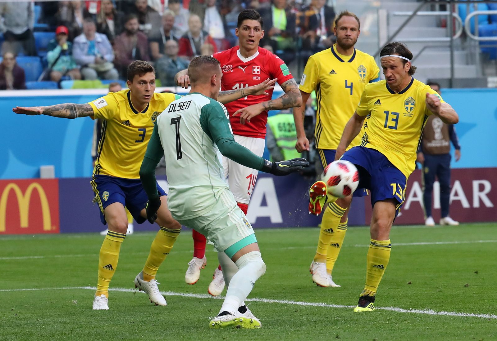 Las imágenes del Suecia-Suiza