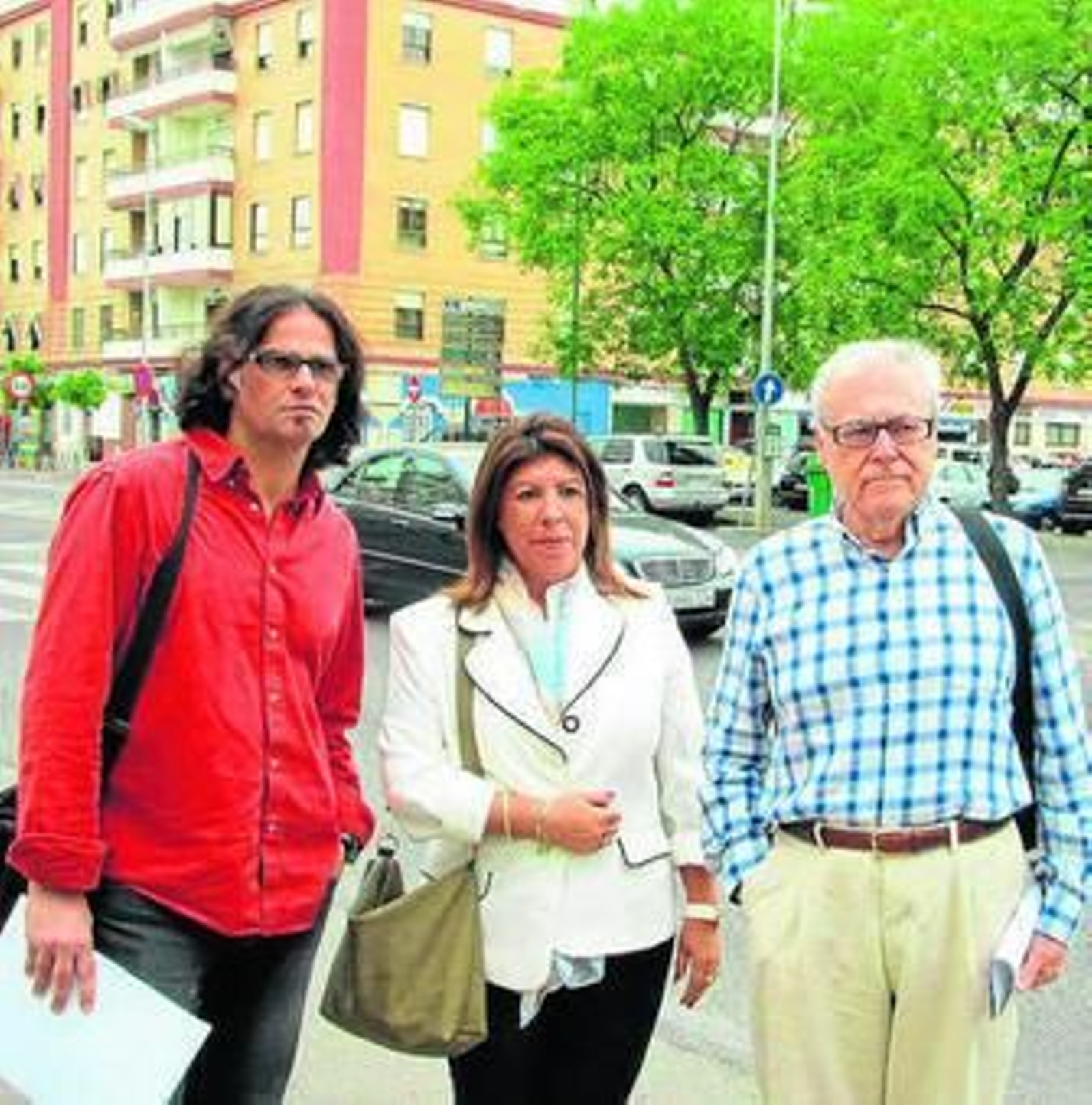 Rafael Castilla, Ángela Blanco y Emilio Aumente.