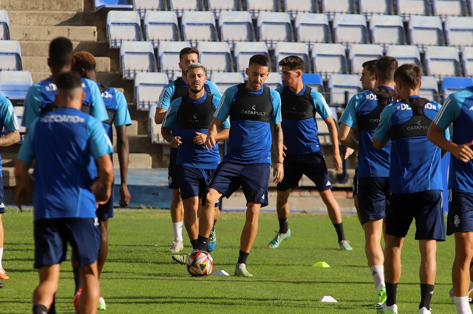 Entrenamiento del Recreativo de Huelva.