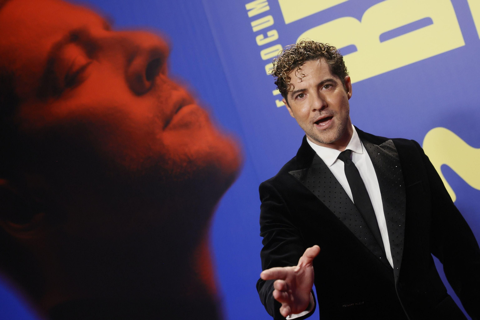 David Bisbal en el estreno de su documental, en Madrid.
