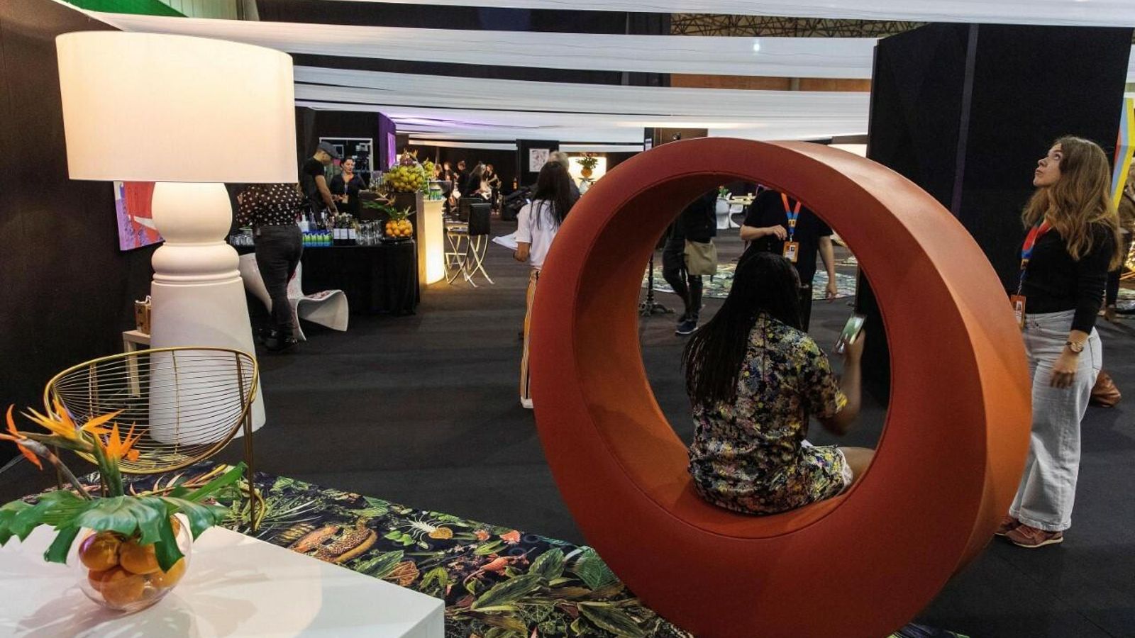 Uno de los rincones de la sala VIP