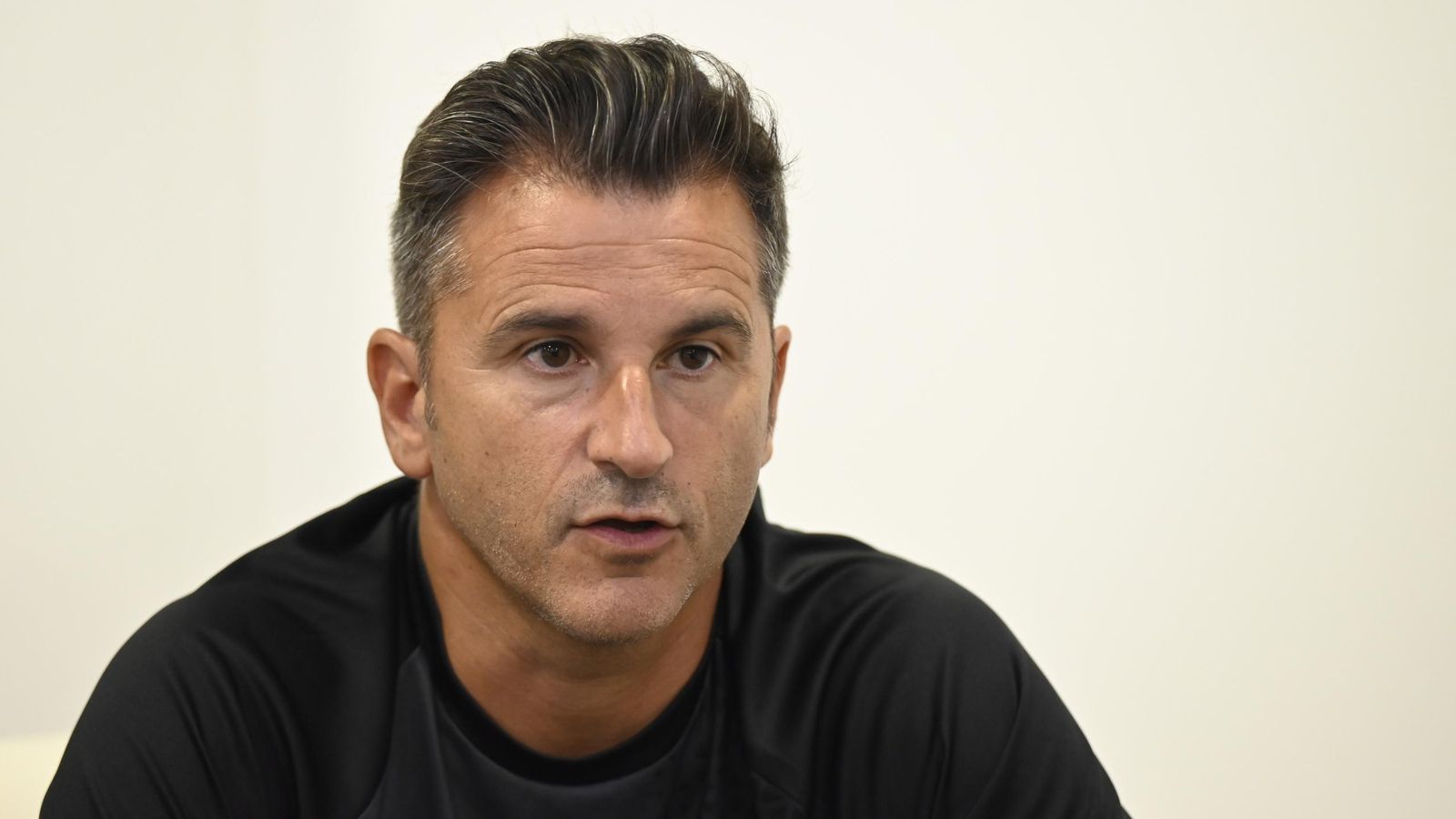 Iván Ania, entrenador del Córdoba CF, en un momento de su entrevista con 'el Día'.