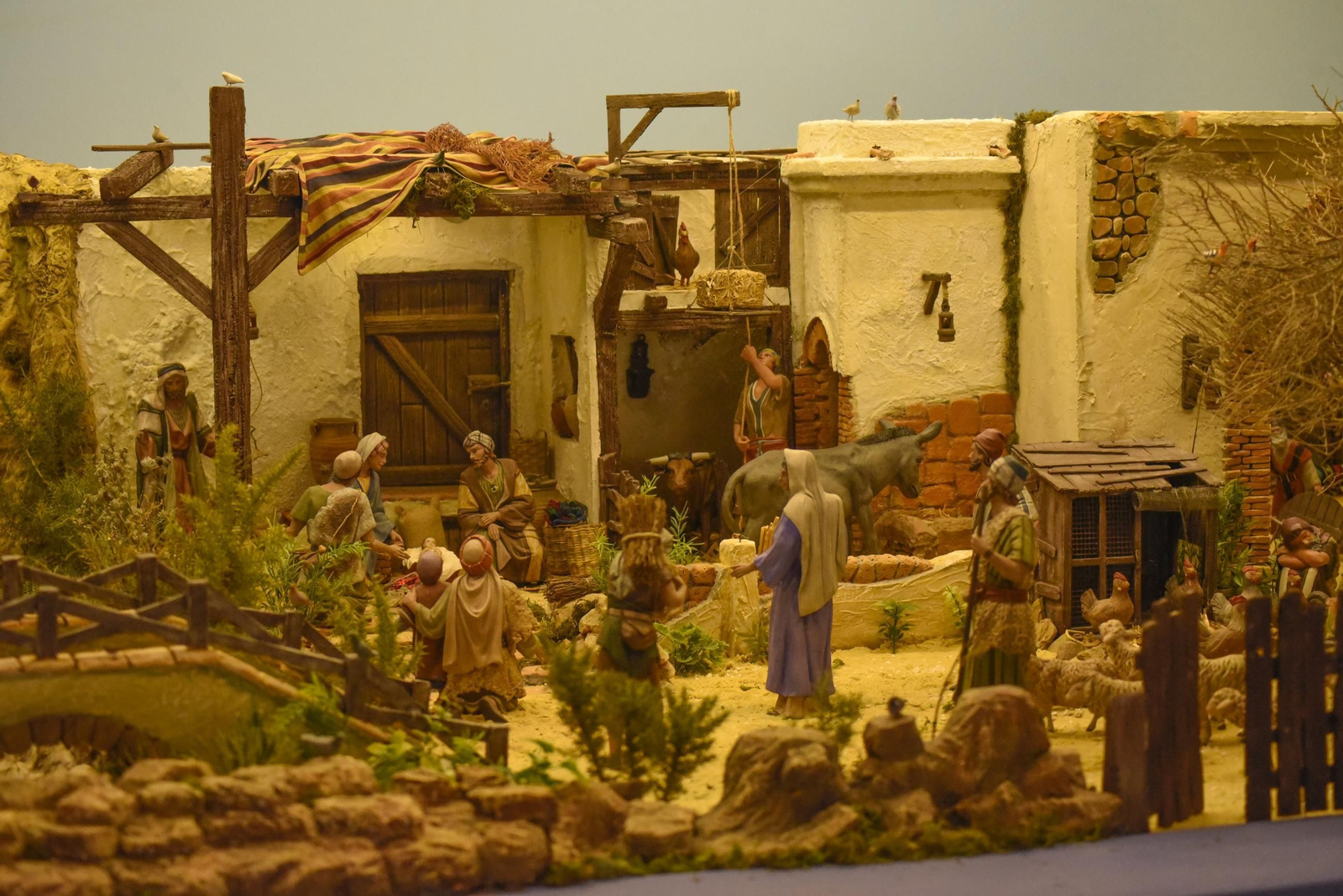 Fotos del belén del Museo Cruz Herrera en La Línea