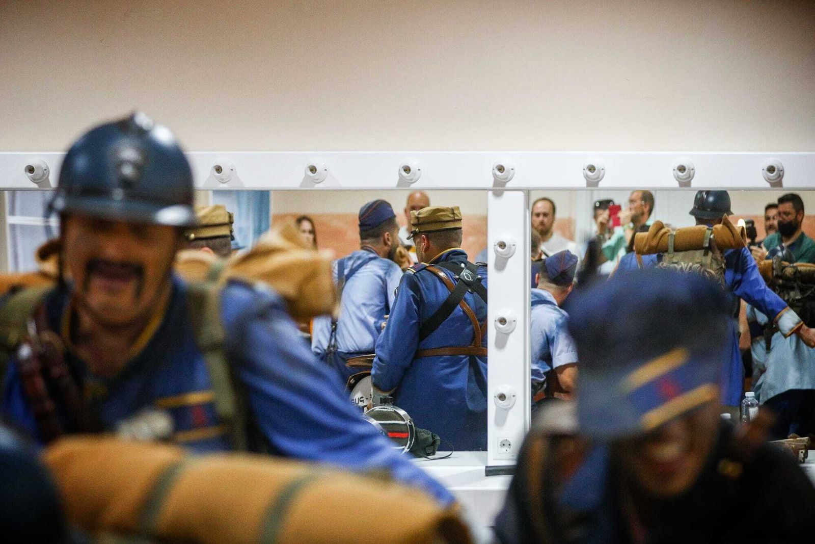 El ambiente en los camerinos del teatro