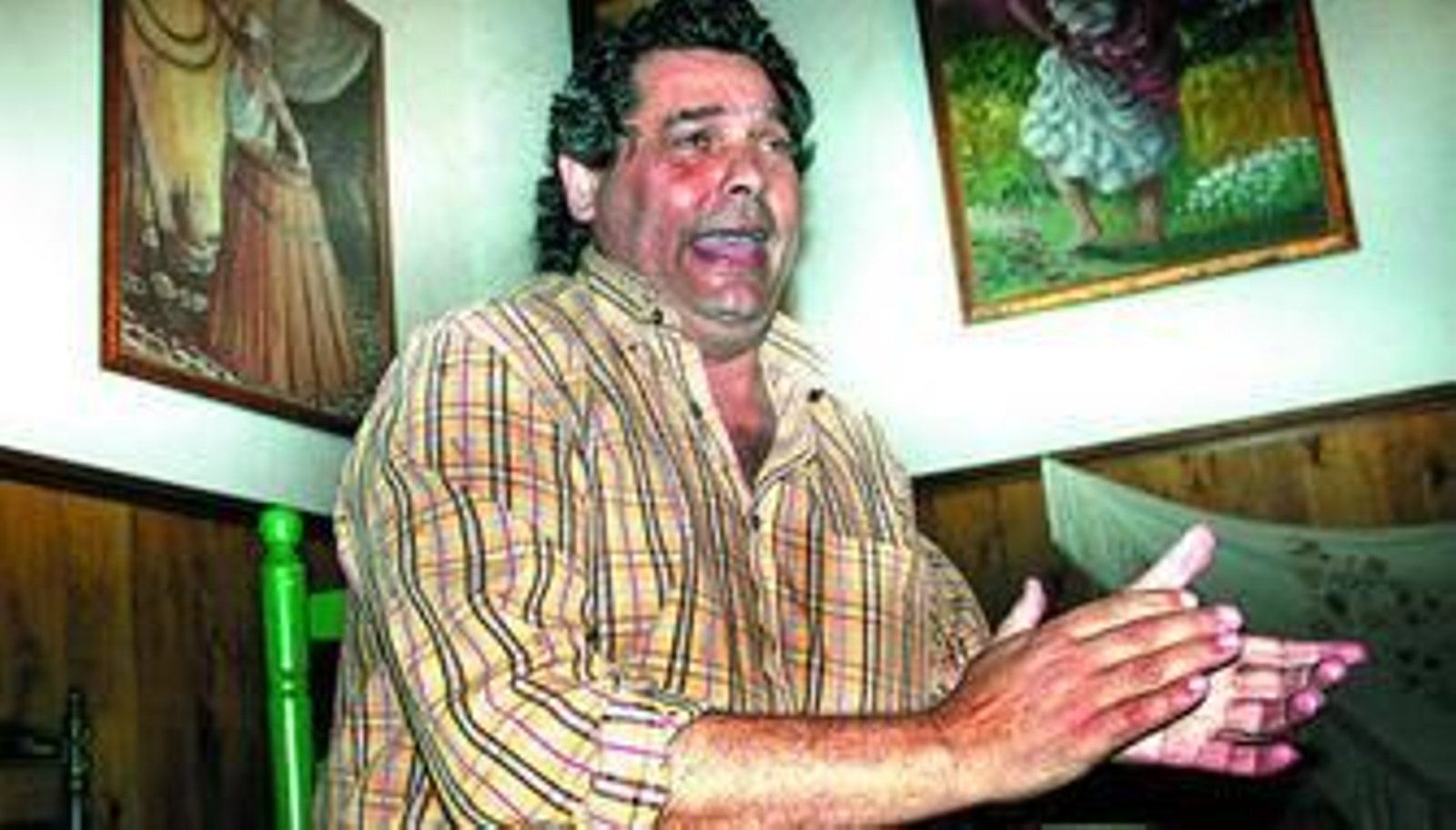 Joaquín 'El Zambo' en plena actuación.