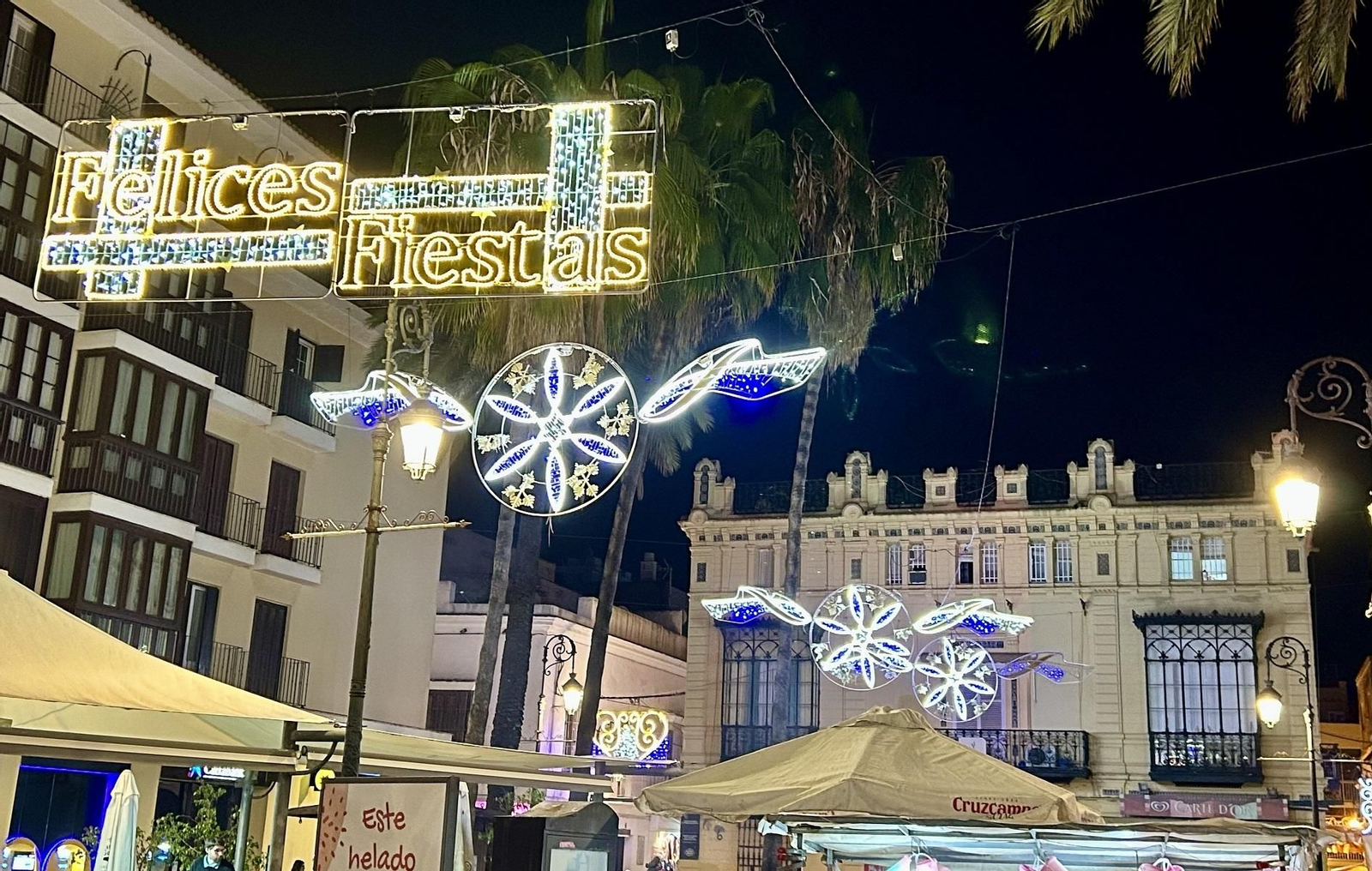 Alumbrado de Navidad en Sanlúcar.