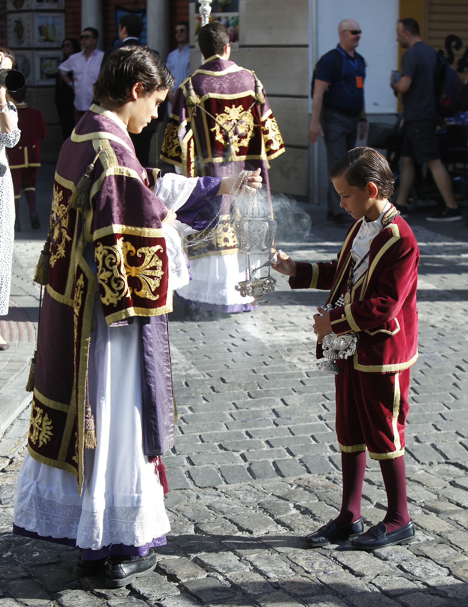 Imágenes del Corpus de Triana y de la Iglesia de la Magdalena
