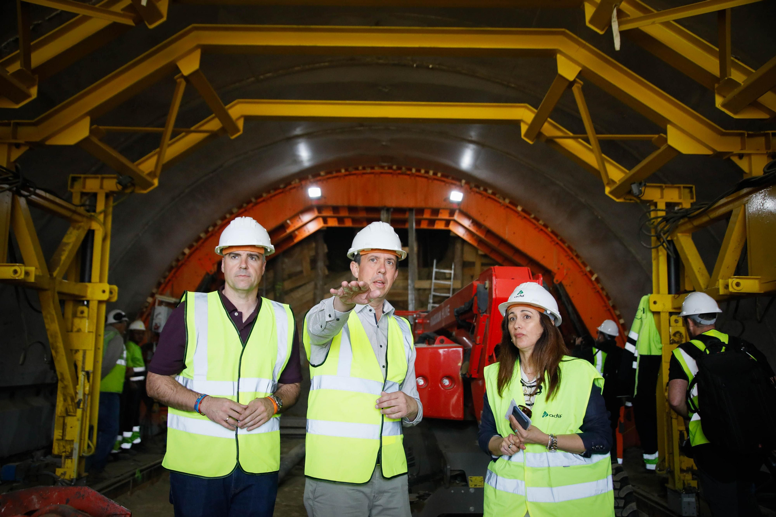 Así están las obras del túnel de Viator en la línea de alta velocidad de Adif, en imágenes