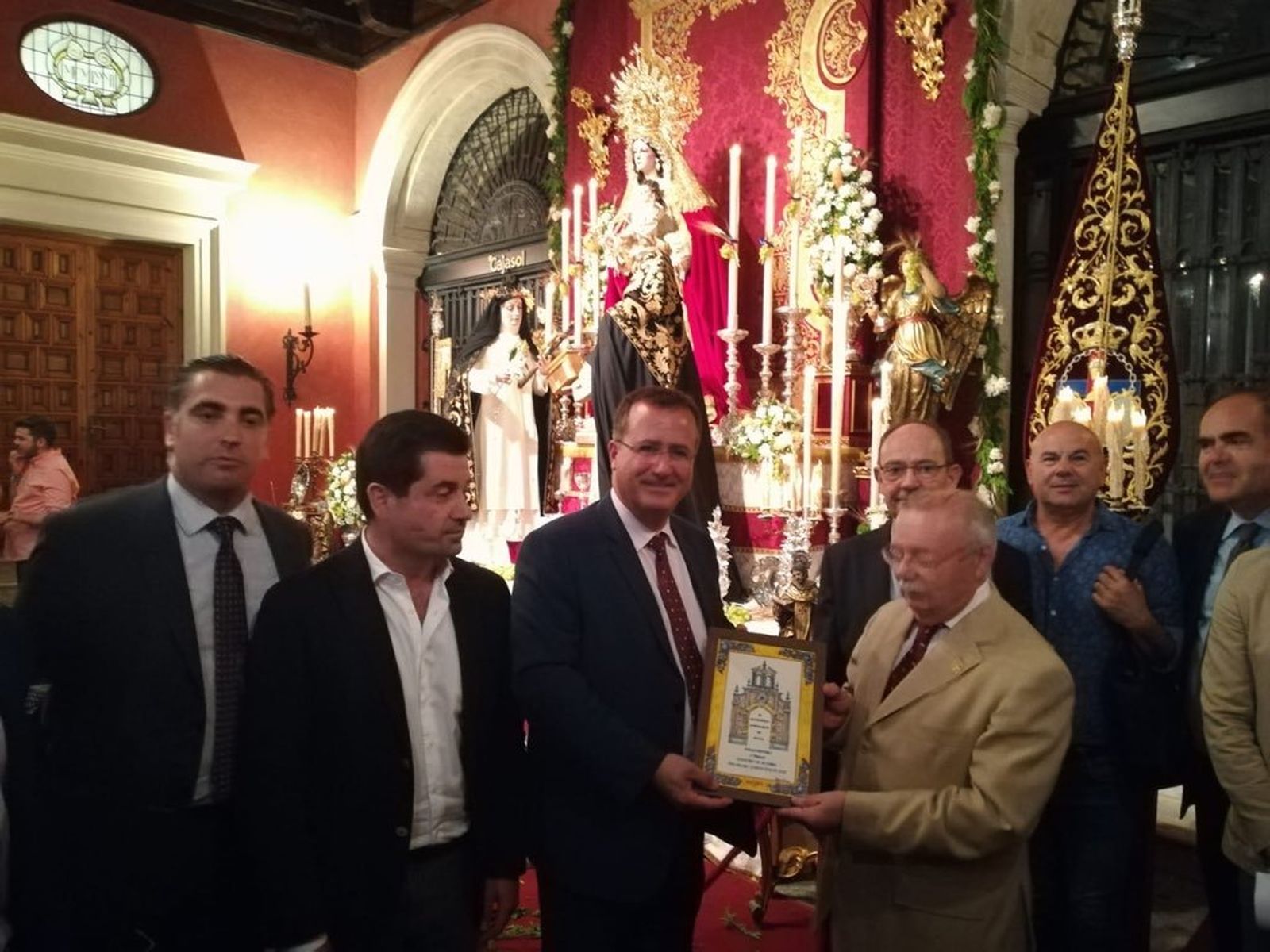Entrega de los premios del concurso de altares del Corpus.