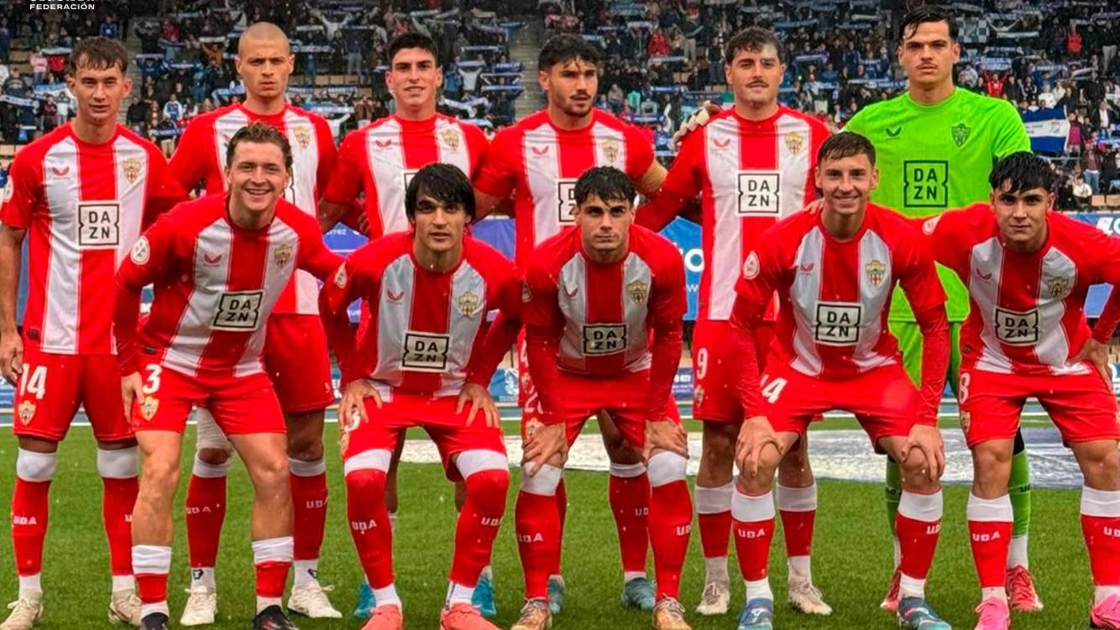 Once inicial de los rojiblancos ante el Xerez CD.