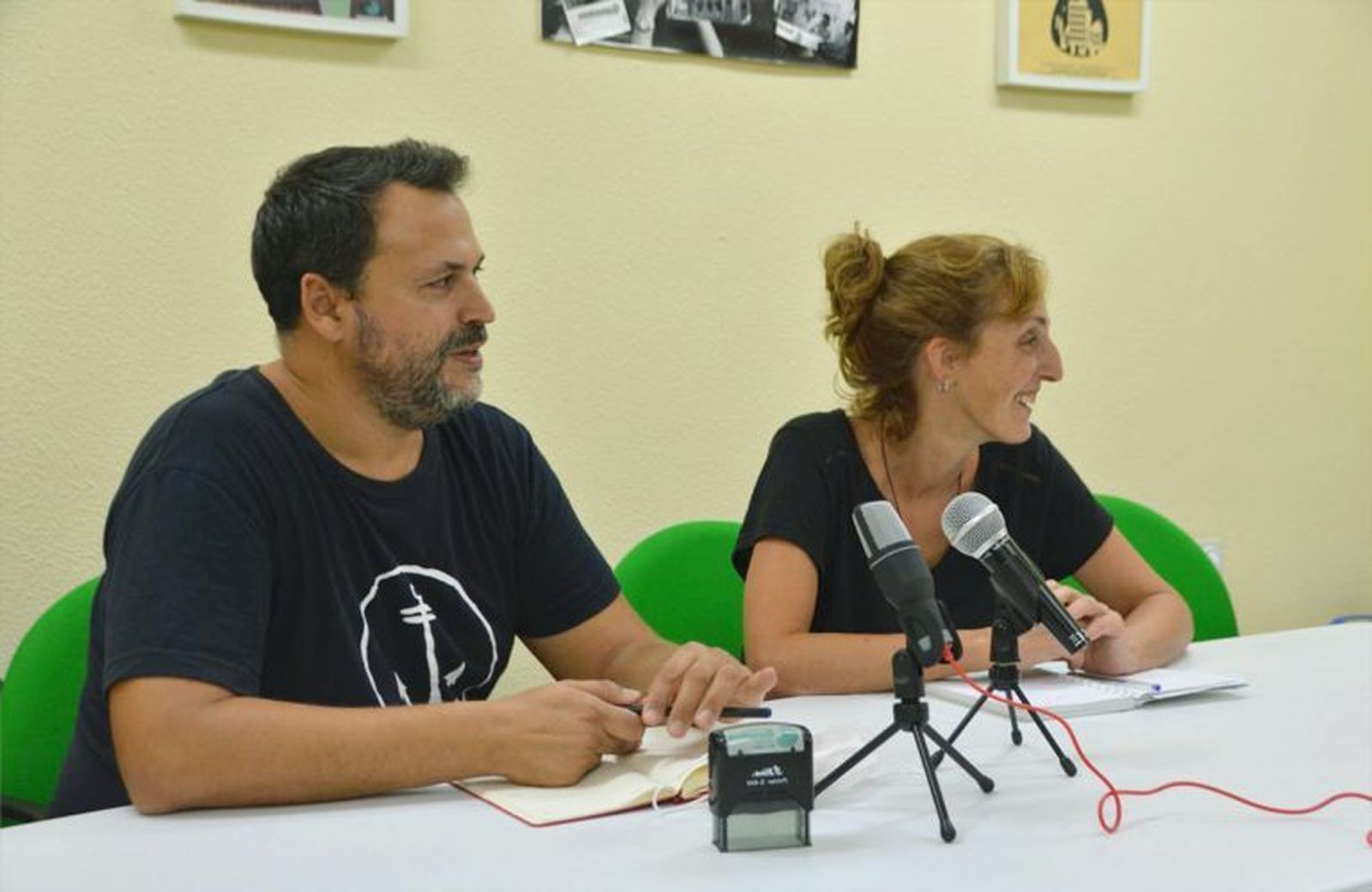 Miguel Ángel Cuevas y Kika González, integrantes de Ganemos Jerez.