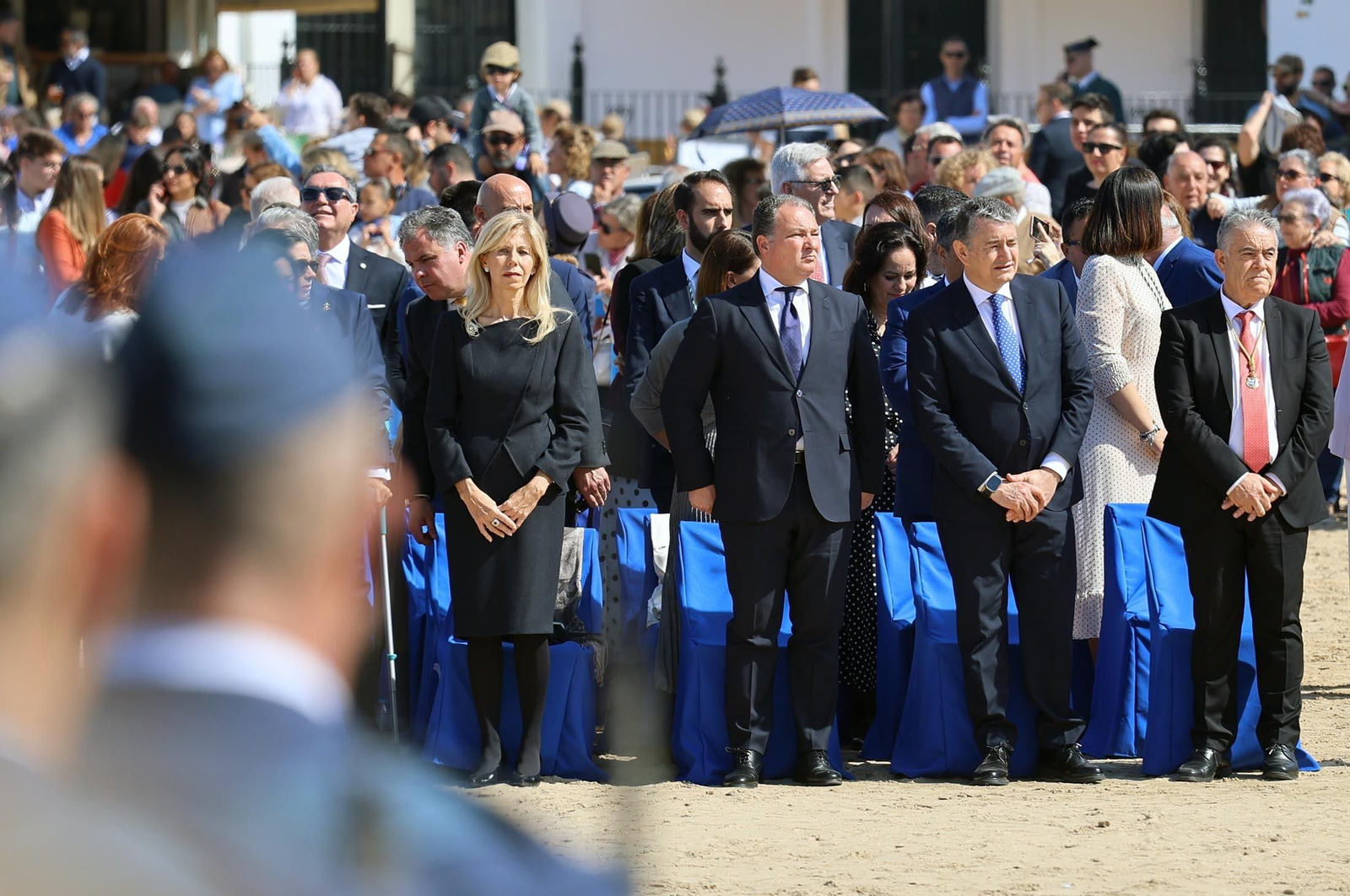 Imágenes del acto de Juramento o Promesa de Fidelidad a la Bandera Nacional en El Rocío