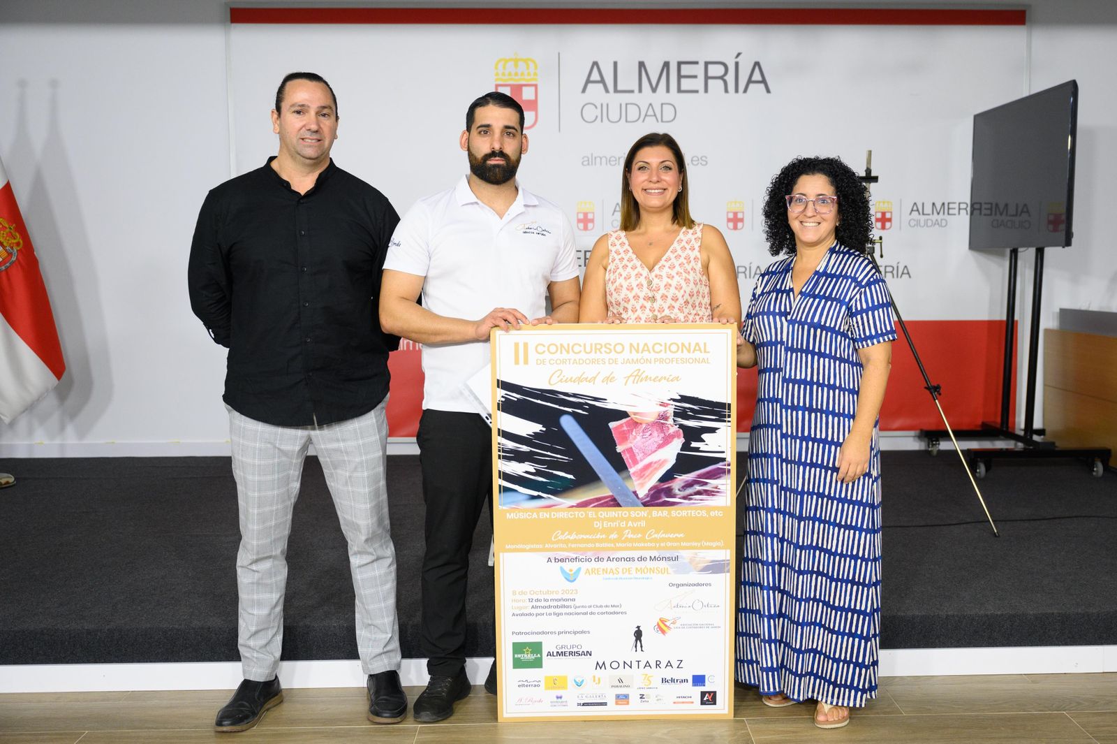 Acto de presentación del Concurso Nacional de Cortadores de Jamón Profesional ‘Ciudad de Almería’.